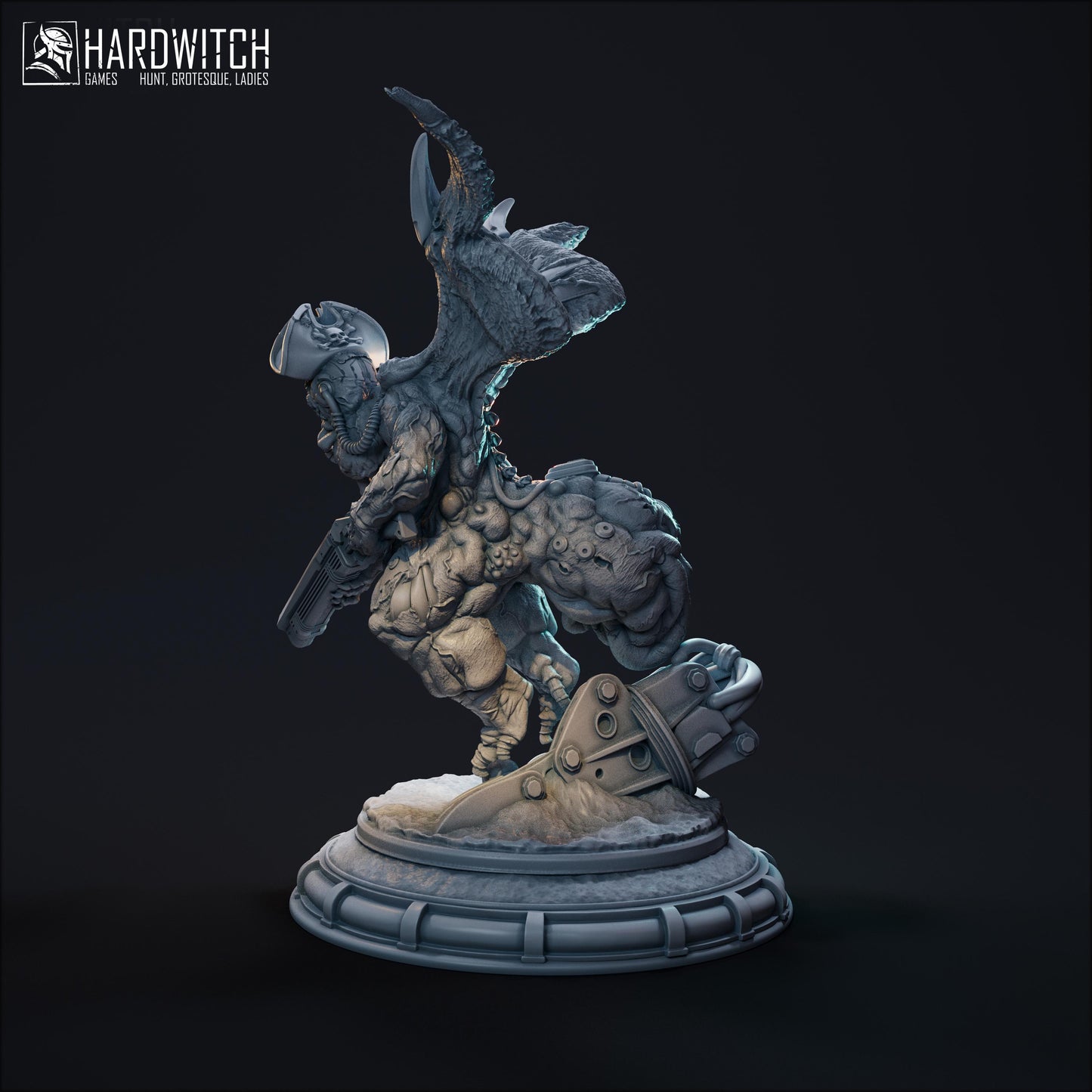 Harbinger Miniature - 28mm / 32mm / 36mm / 75mm - HardWitch Games - Resin Printed Figure for TTRPGs and Board Games