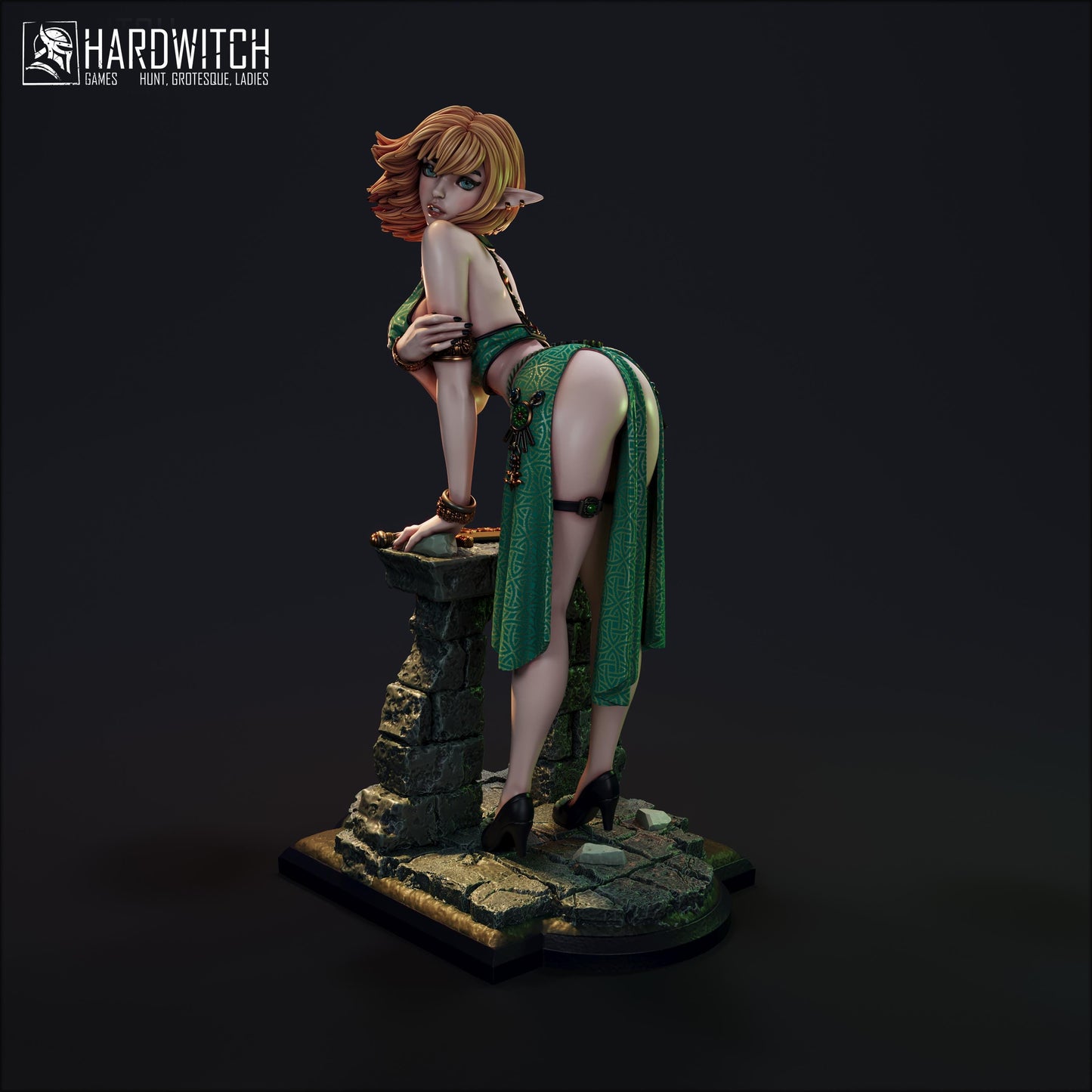 Maedel Amaria Miniature - 28mm / 32mm / 36mm / 75mm / 1:12 - HardWitch Games - Resin Printed Figure for D&D, TTRPGs, and Board Gaming