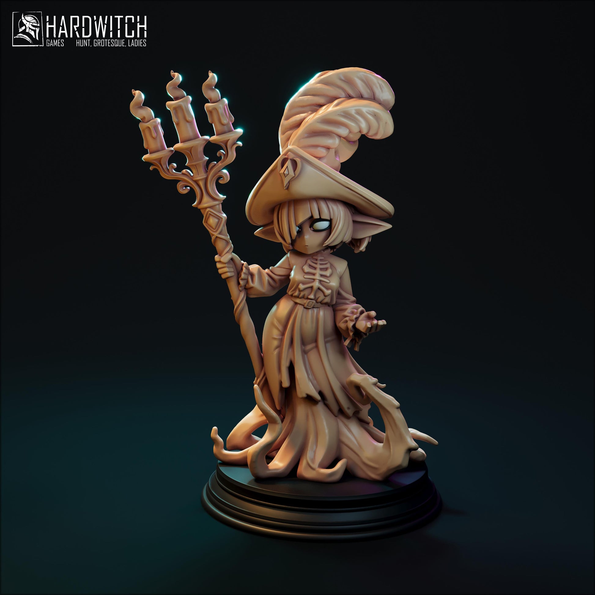 Undy Spectral Miniature (Standard & NSFW) - 28mm / 32mm / 36mm / 75mm - HardWitch Games - Resin Printed Figure for TTRPGs and Board Games