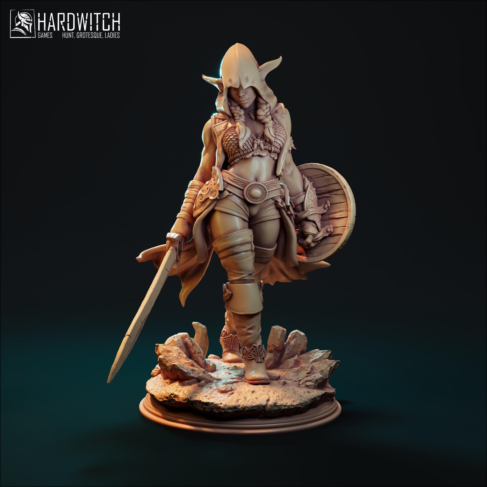 Orpherin Traceless Miniature - 28mm / 32mm / 36mm / 75mm - HardWitch Games - Resin Printed Figure for TTRPGs and Board Games