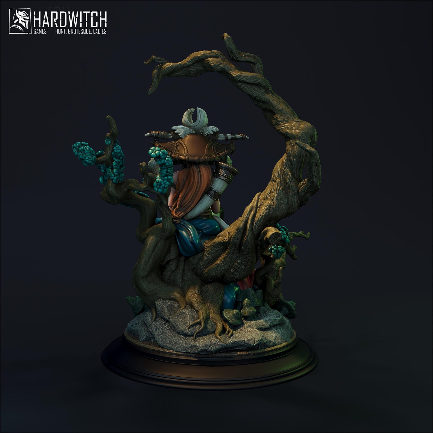 Tuoaleen Prophetess Miniature - 28mm / 32mm / 36mm / 75mm - HardWitch Games - Resin Printed Figure for D&D, TTRPGs, and Board Gaming