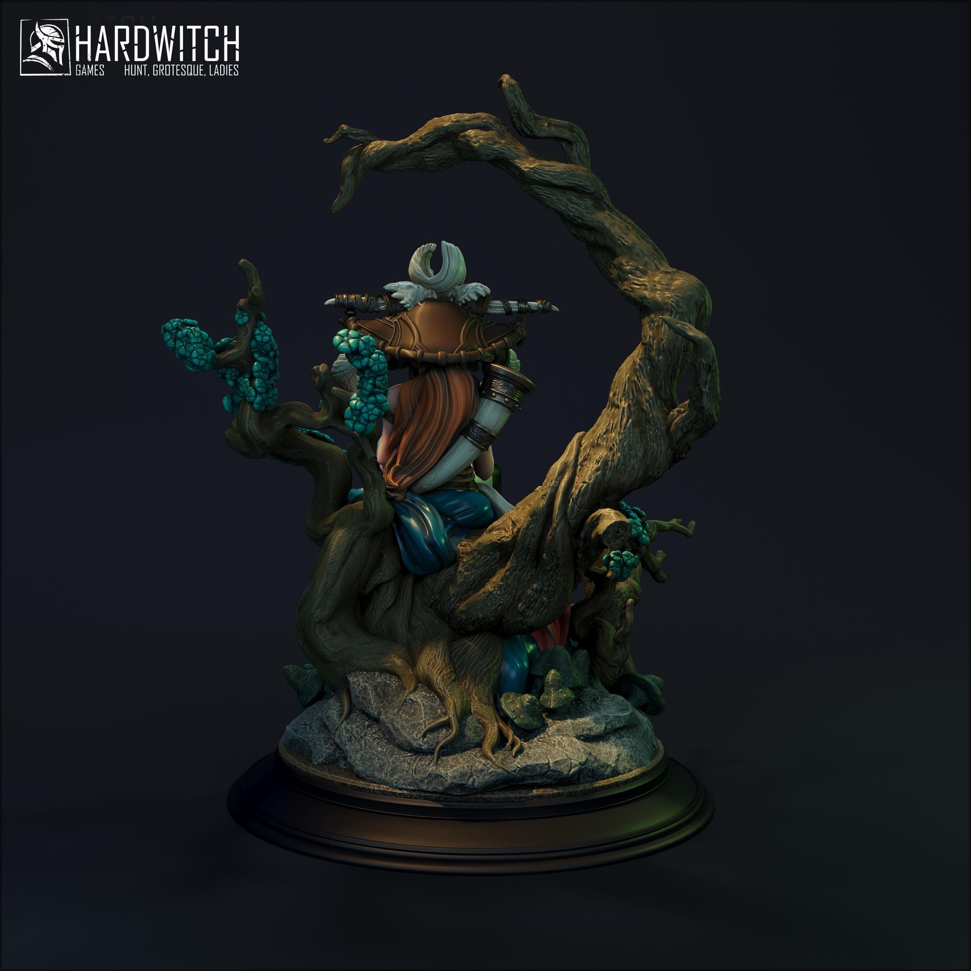 Tuoaleen Prophetess Miniature - 28mm / 32mm / 36mm / 75mm - HardWitch Games - Resin Printed Figure for D&D, TTRPGs, and Board Gaming