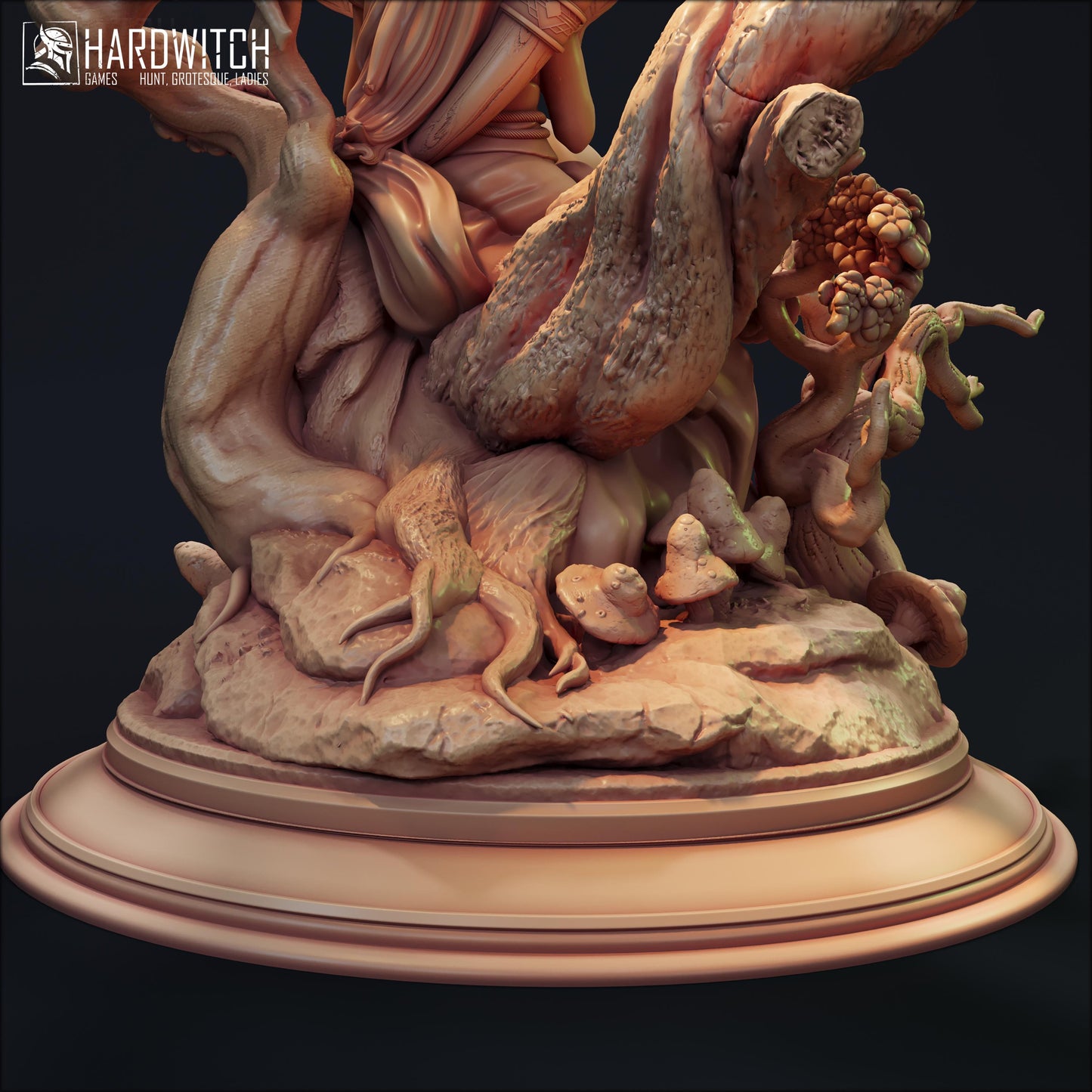 Tuoaleen Prophetess Miniature - 28mm / 32mm / 36mm / 75mm - HardWitch Games - Resin Printed Figure for D&D, TTRPGs, and Board Gaming