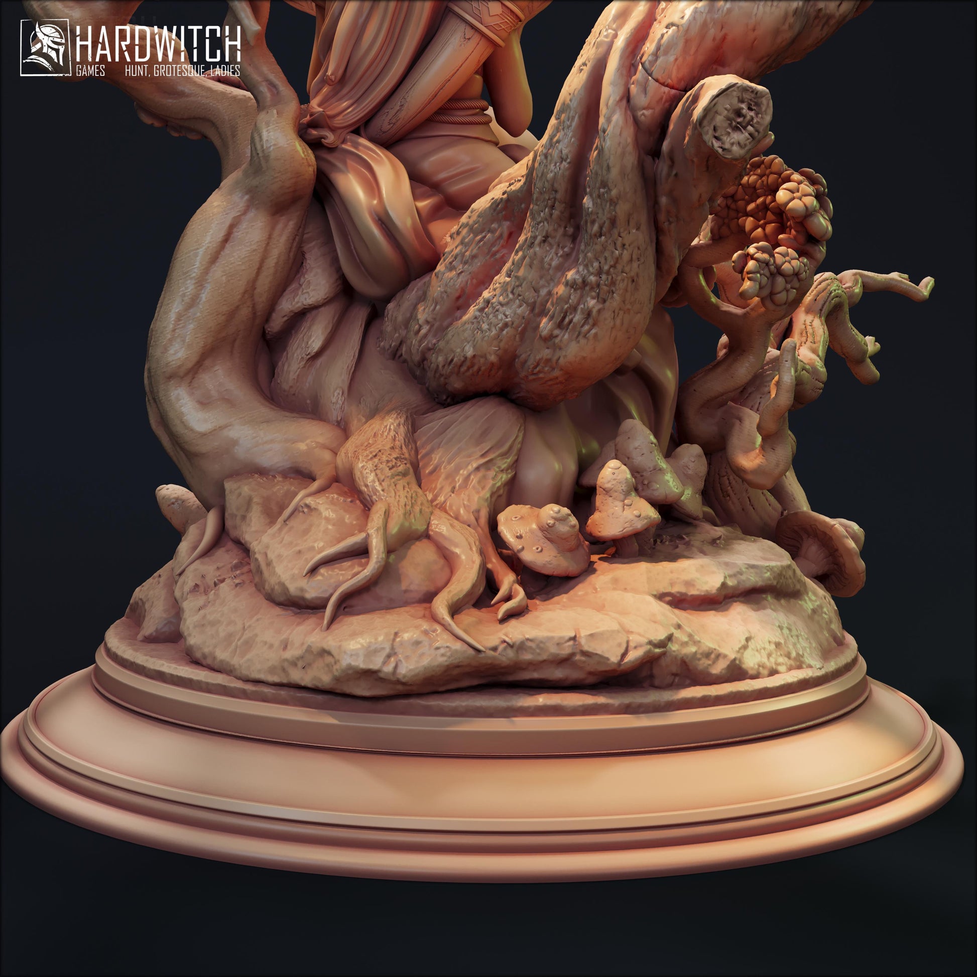 Tuoaleen Prophetess Miniature - 28mm / 32mm / 36mm / 75mm - HardWitch Games - Resin Printed Figure for D&D, TTRPGs, and Board Gaming