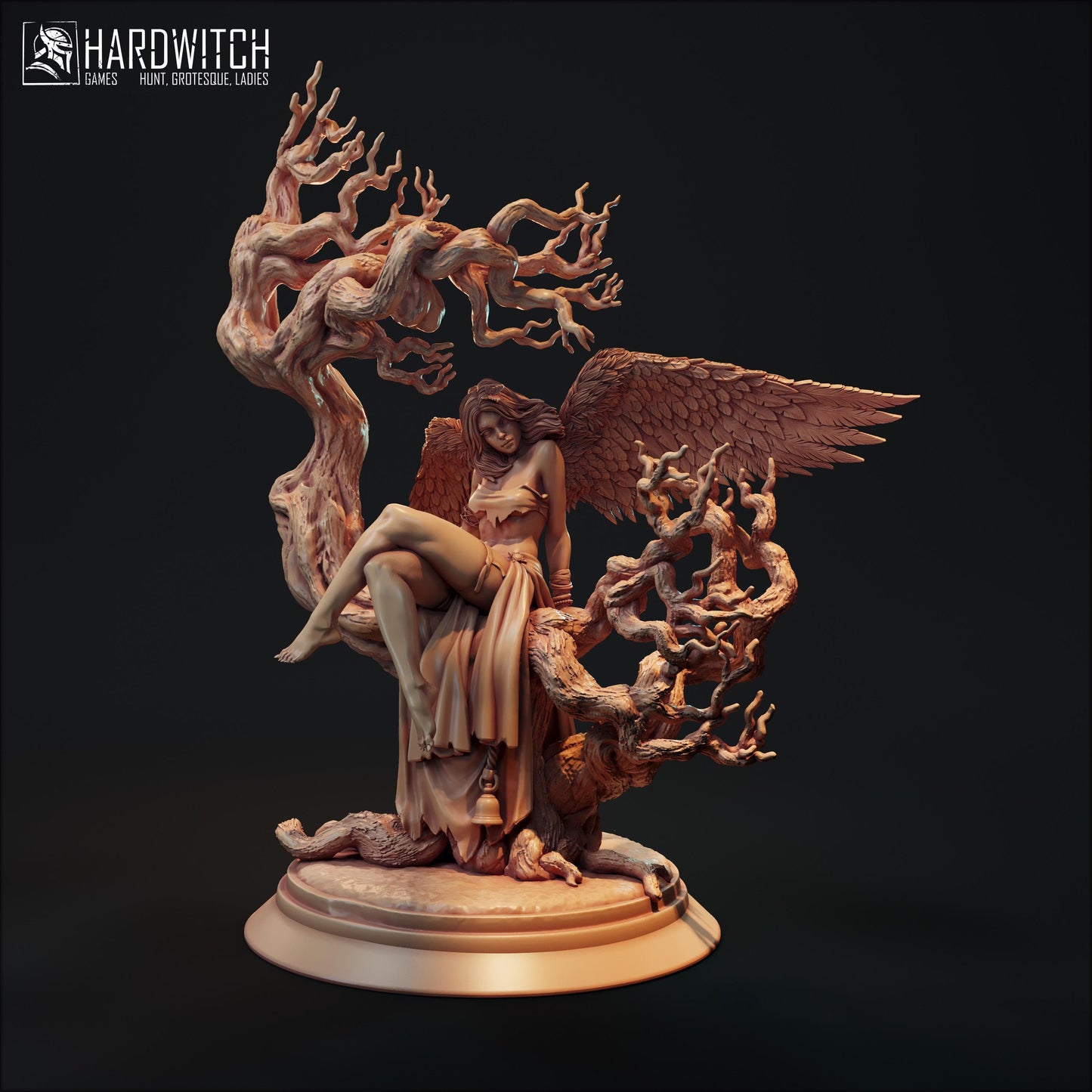 Vaiin Windweaver Miniature - 28mm / 32mm / 36mm / 75mm - HardWitch Games - Resin Printed Figure for D&D, TTRPGs, and Board Gaming