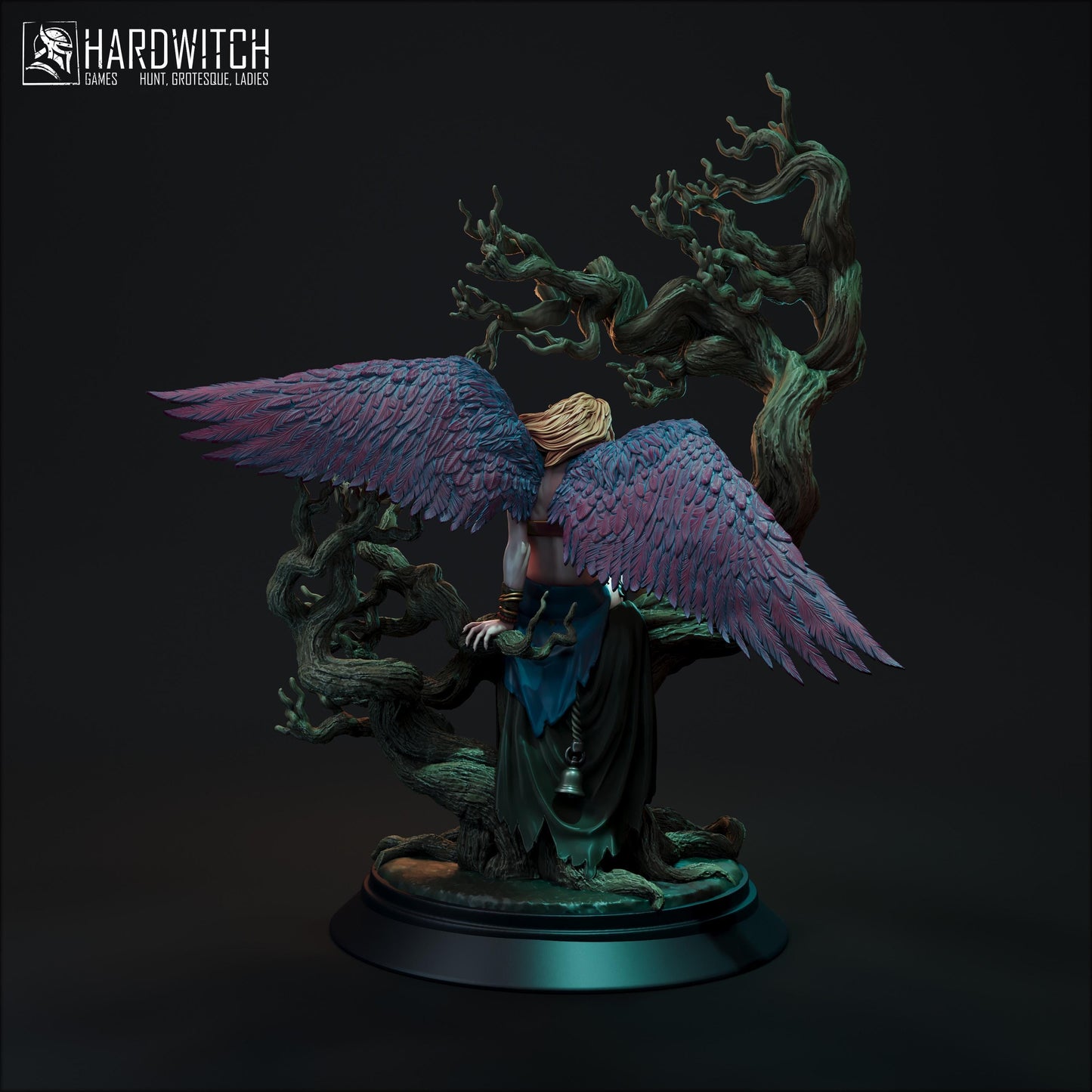 Vaiin Windweaver Miniature - 28mm / 32mm / 36mm / 75mm - HardWitch Games - Resin Printed Figure for D&D, TTRPGs, and Board Gaming
