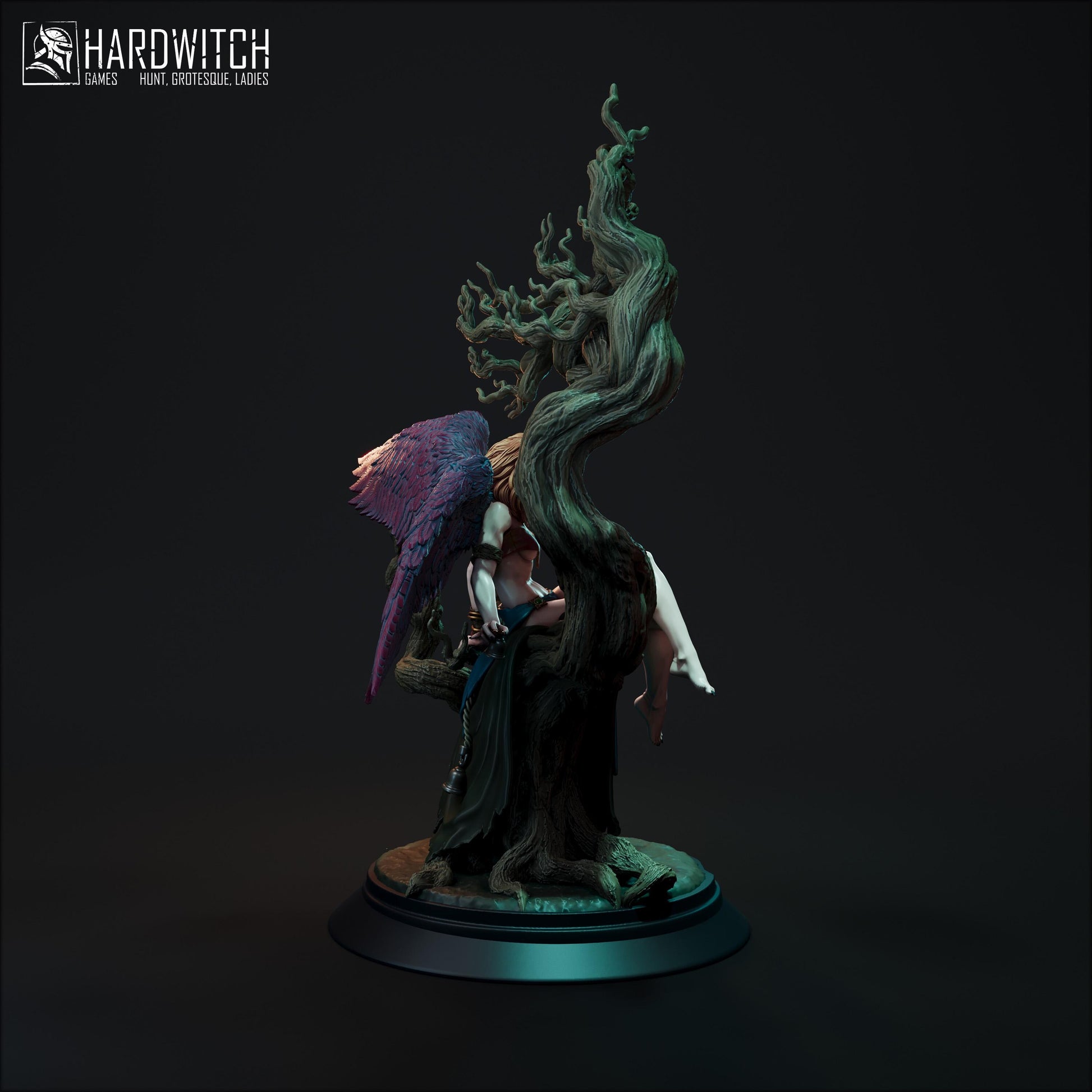 Vaiin Windweaver Miniature - 28mm / 32mm / 36mm / 75mm - HardWitch Games - Resin Printed Figure for D&D, TTRPGs, and Board Gaming