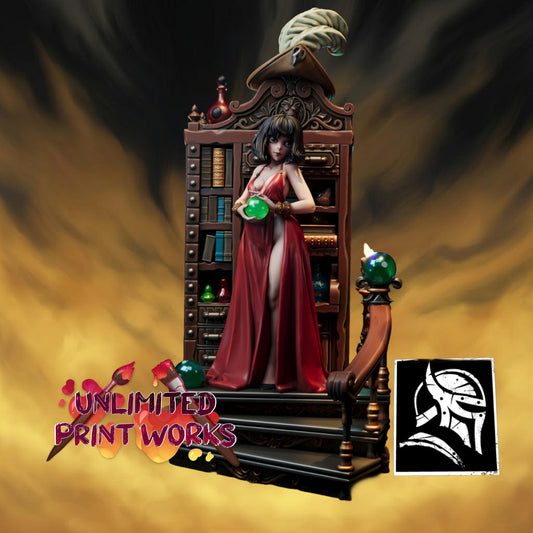 Vaitrin Morn Miniature (Standard & NSFW) - 28mm / 32mm / 36mm / 75mm - HardWitch Games - Resin Printed Figure for TTRPGs and Board Games