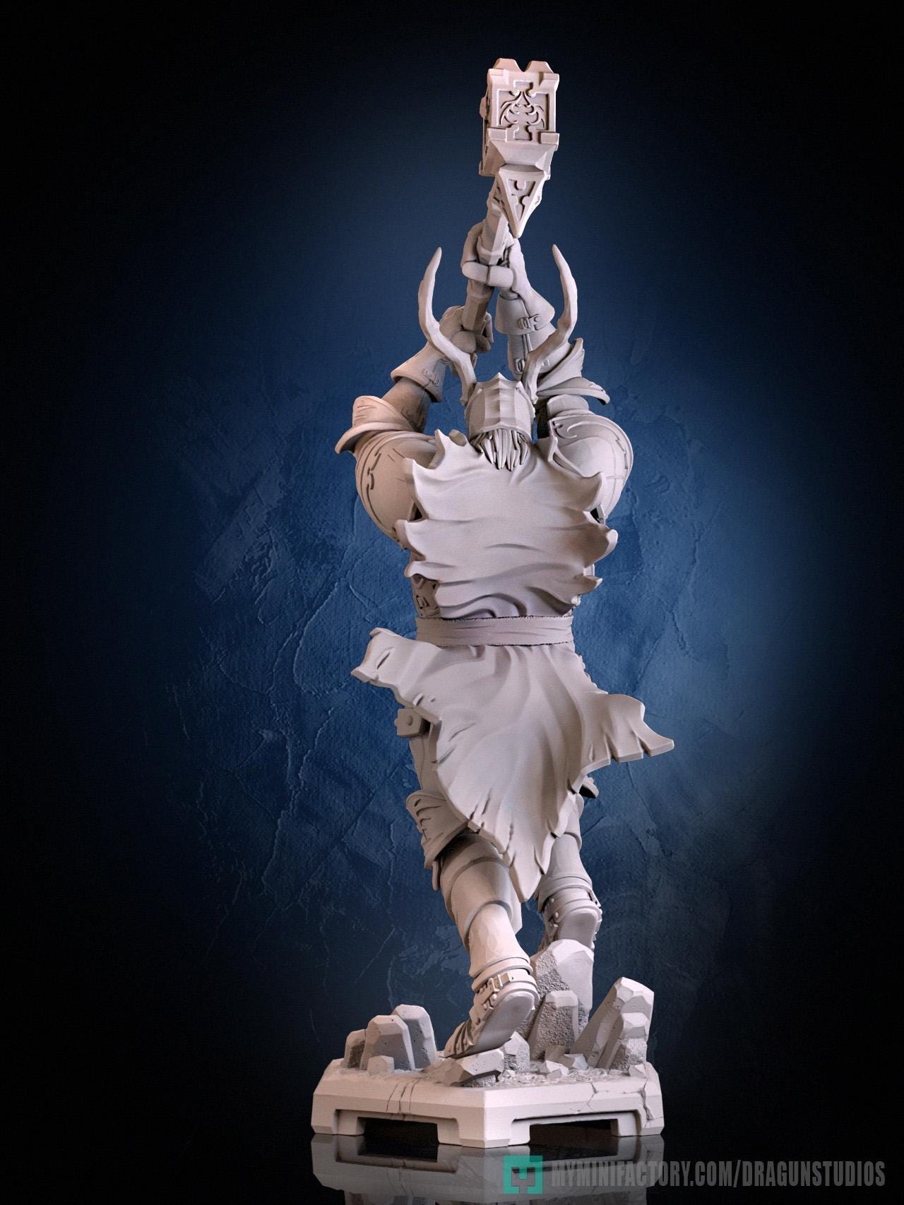 Storm End Lord Miniature - 28mm / 32mm / 36mm / 75mm - DraGun - Resin Printed Figure for TTRPGs and Board Games