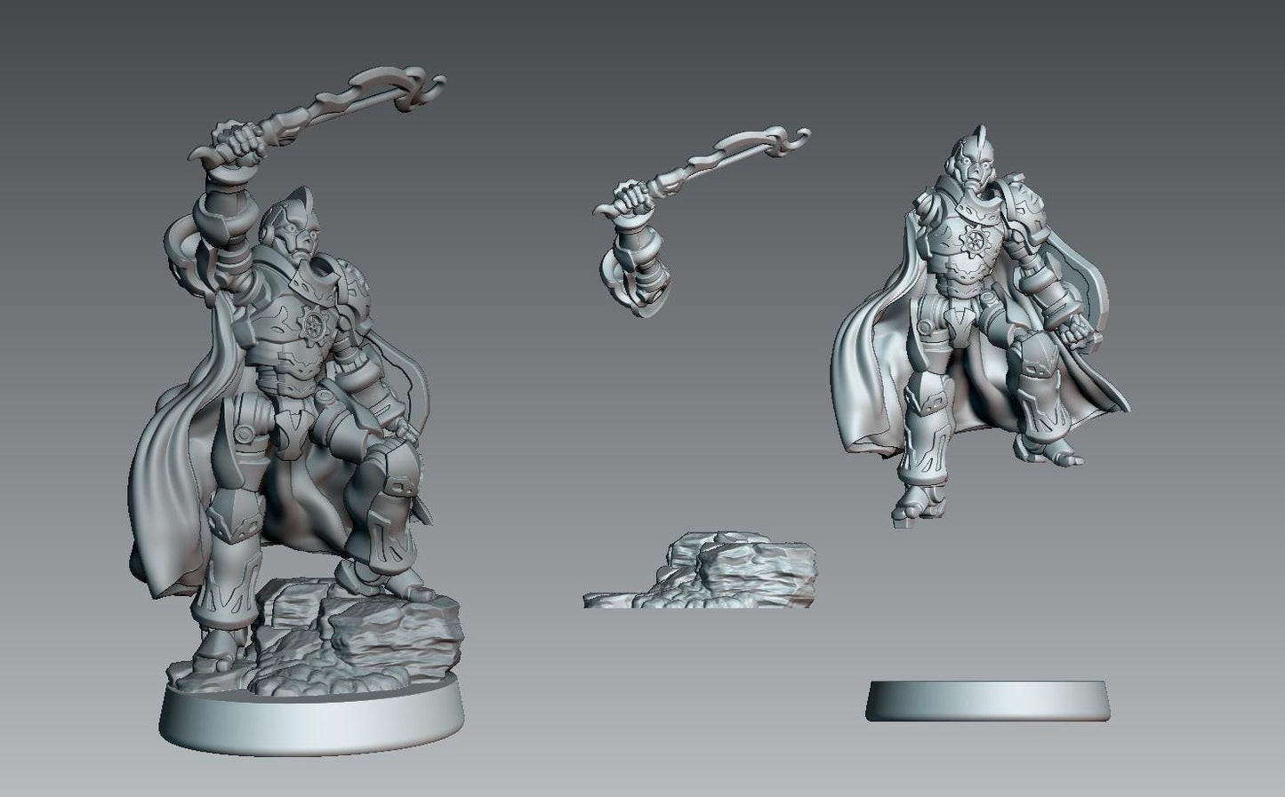 Miller-300 Miniature - 28mm / 32mm / 36mm - LPOMC - Unpainted Resin Printed Figure for D&D, TTRPGs, and Board Games