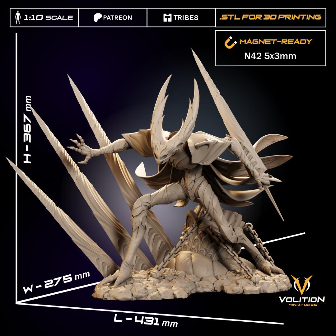 Unbreakable Sentinel Figure - 28mm / 32mm / 36mm / 1:10 - Volition Miniatures - Resin Printed Figurine for TTRPGs and Board Games