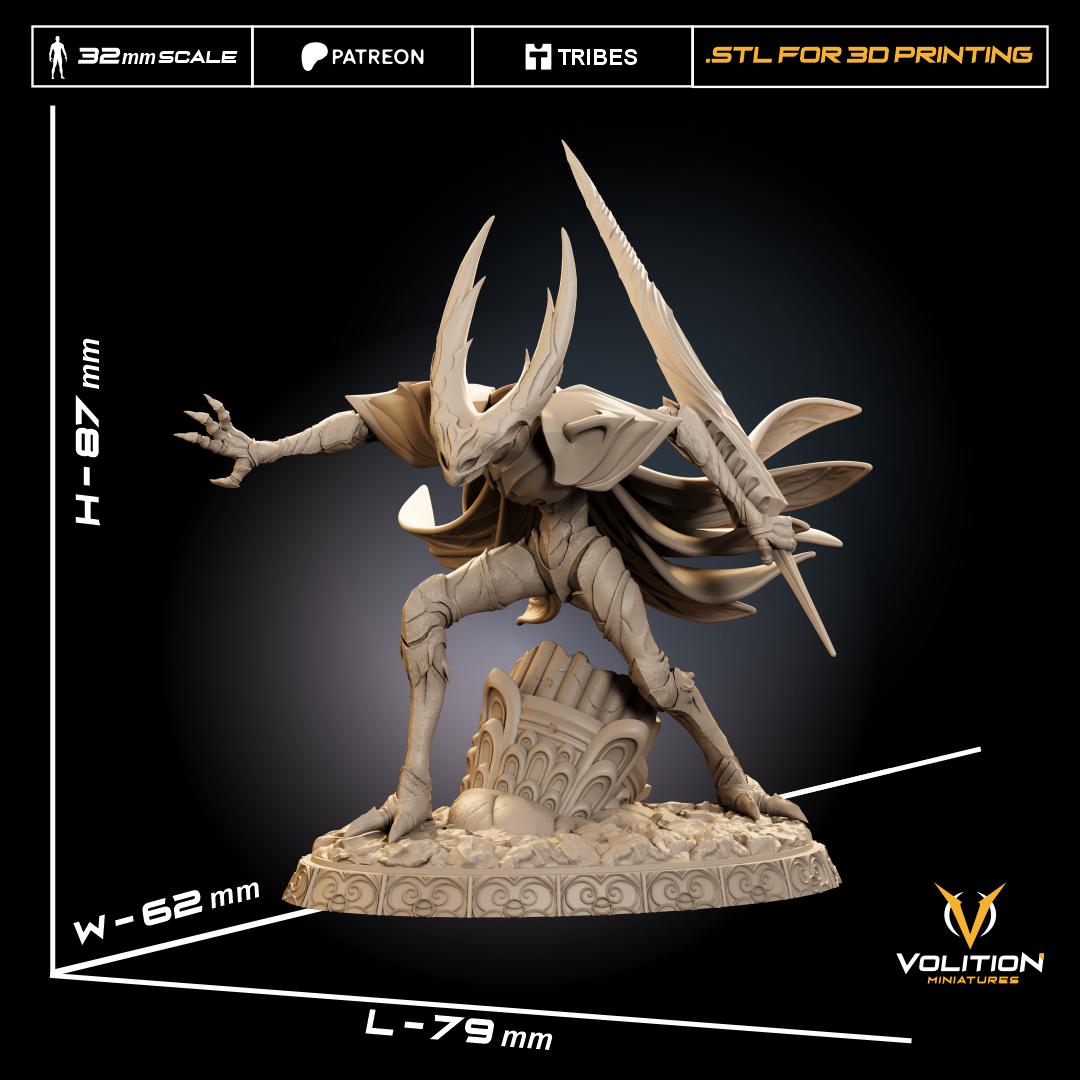 Unbreakable Sentinel Figure - 28mm / 32mm / 36mm / 1:10 - Volition Miniatures - Resin Printed Figurine for TTRPGs and Board Games