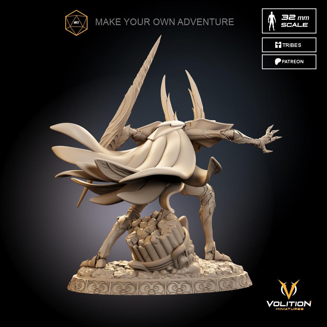Unbreakable Sentinel Figure - 28mm / 32mm / 36mm / 1:10 - Volition Miniatures - Resin Printed Figurine for TTRPGs and Board Games