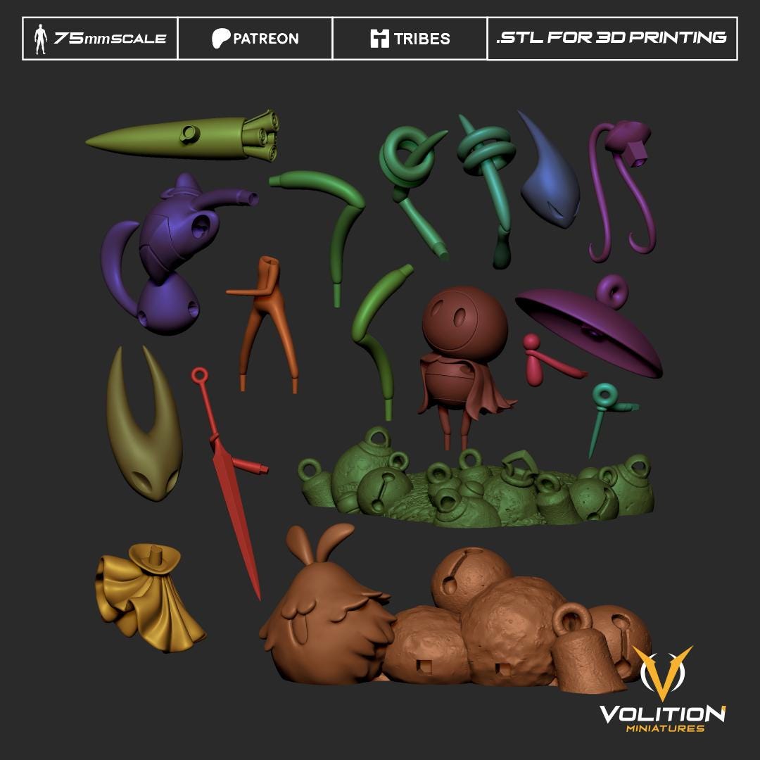 Silkband Diorama - 75mm - Volition Miniatures - Unpainted Resin Printed Figurine