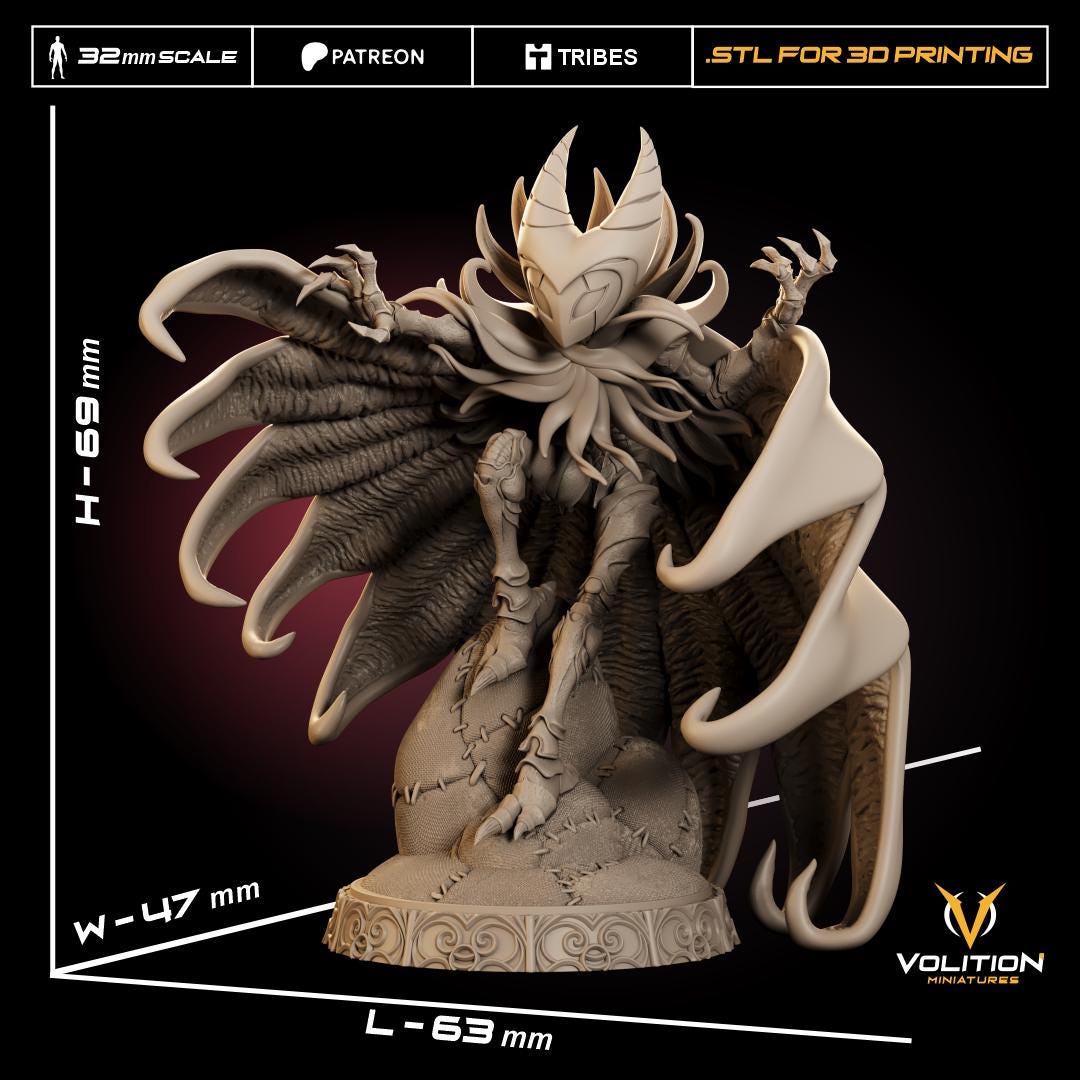King of Dark Dreams Figure - 28mm / 32mm / 36mm / 1:10 - Volition Miniatures - Resin Printed Figurine for TTRPGs and Board Games