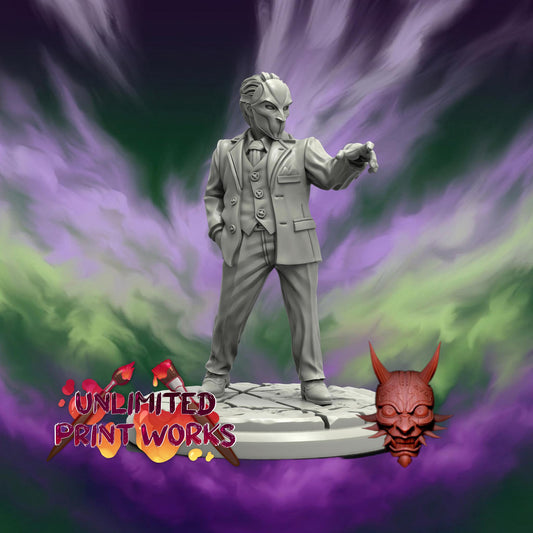 Pallid Mask Miniature - 28mm / 32mm / 36mm - Adaevy Creations - Resin Printed Figure for Arkham Horror