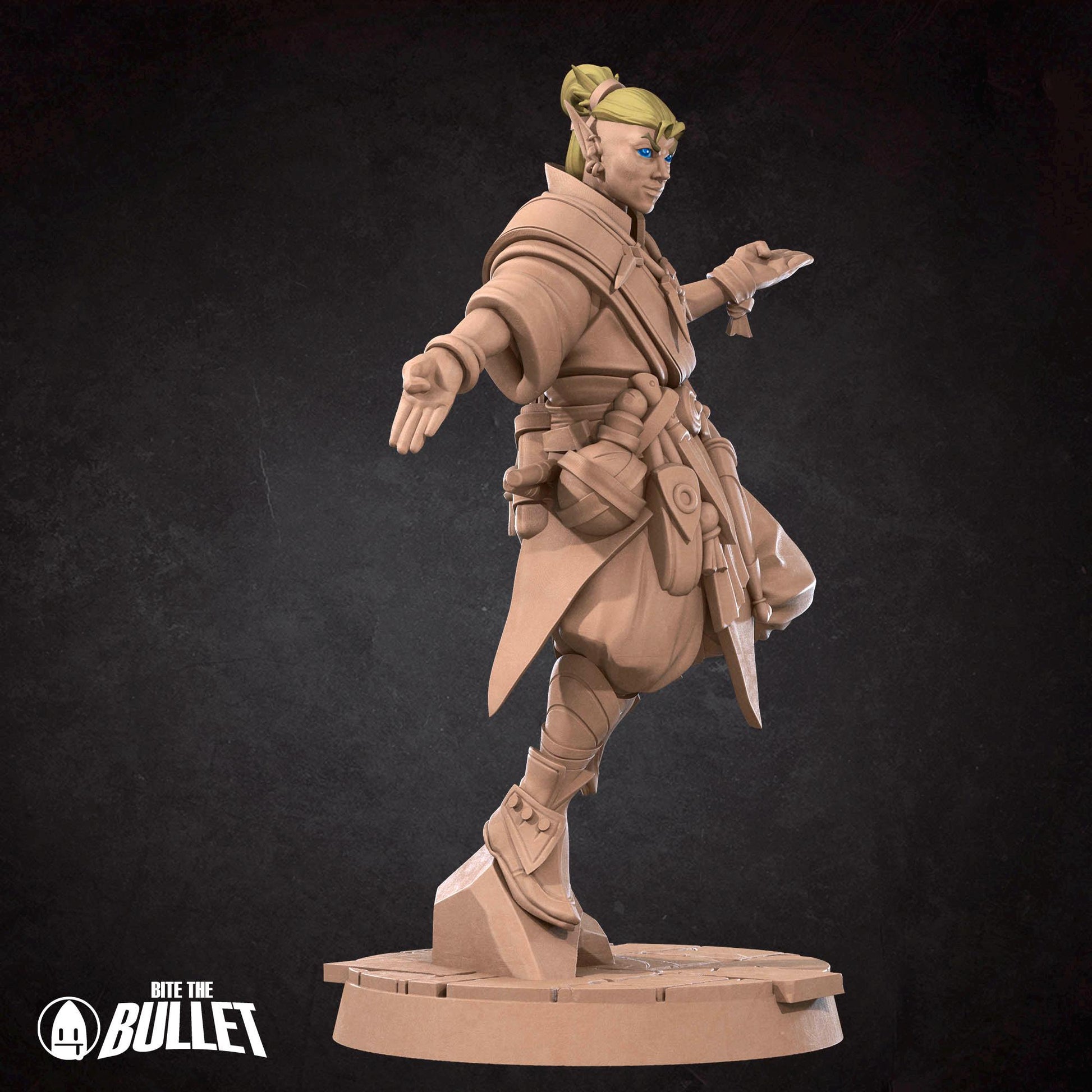 Elf Psychic Miniature - 28mm / 32mm / 36mm - Bite the Bullet - Resin Printed Figure for D&D, TTRPGs, and Board Games