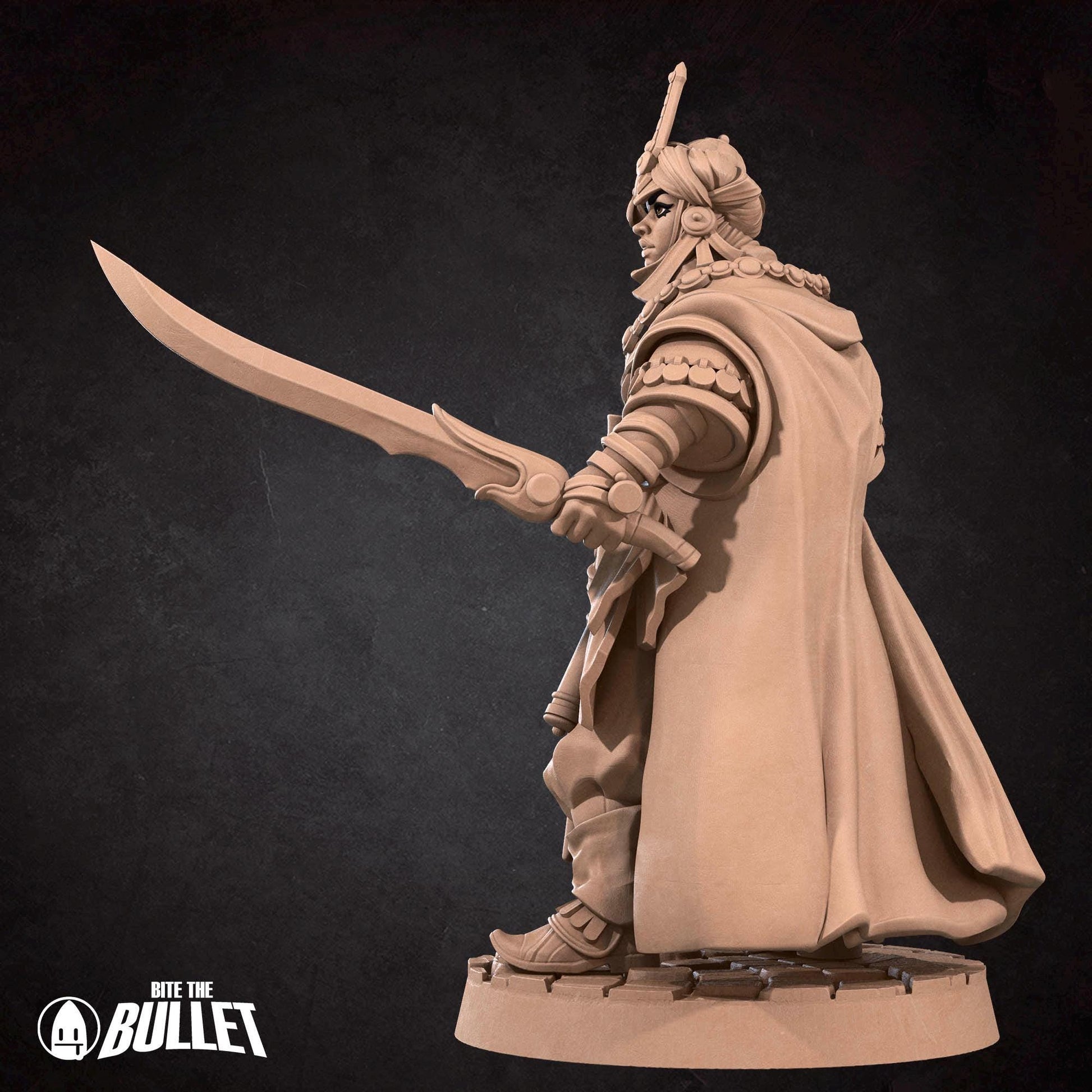 Human Cleric Miniature - 28mm / 32mm / 36mm - Bite the Bullet - Resin Printed Figure for D&D, TTRPGs, and Board Games