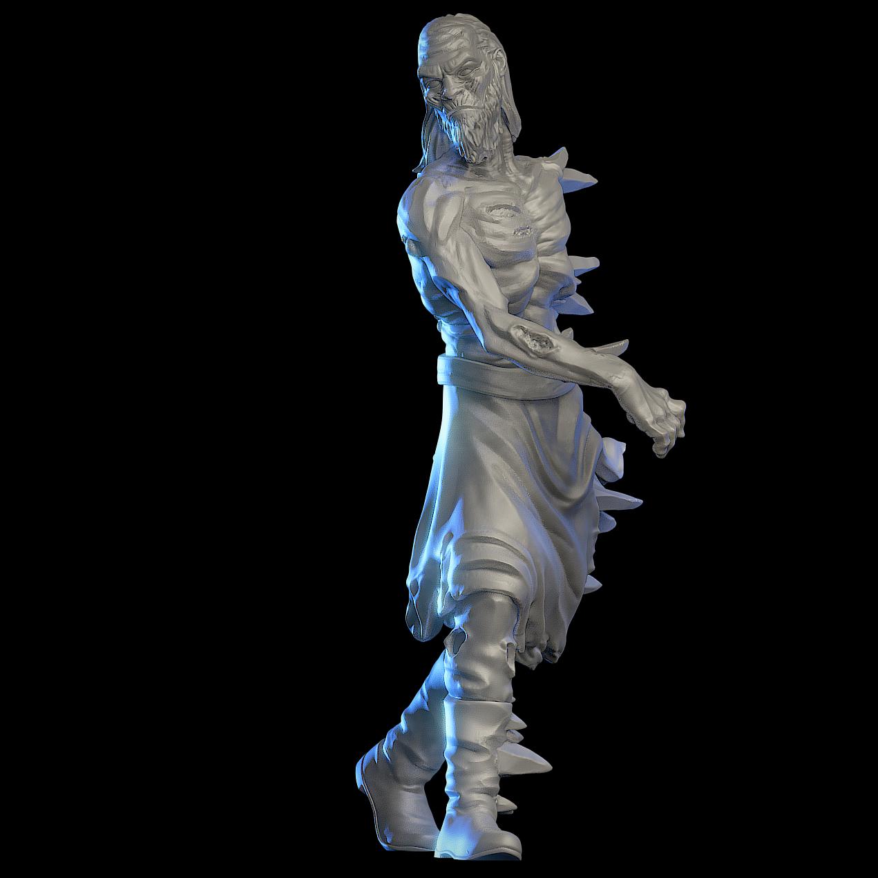Frozen Zombie Miniature (5 Variations) - 28mm / 32mm / 36mm - VaultZ - Resin Printed Figures for D&D, TTRPGs, Zombicide, and Board Games