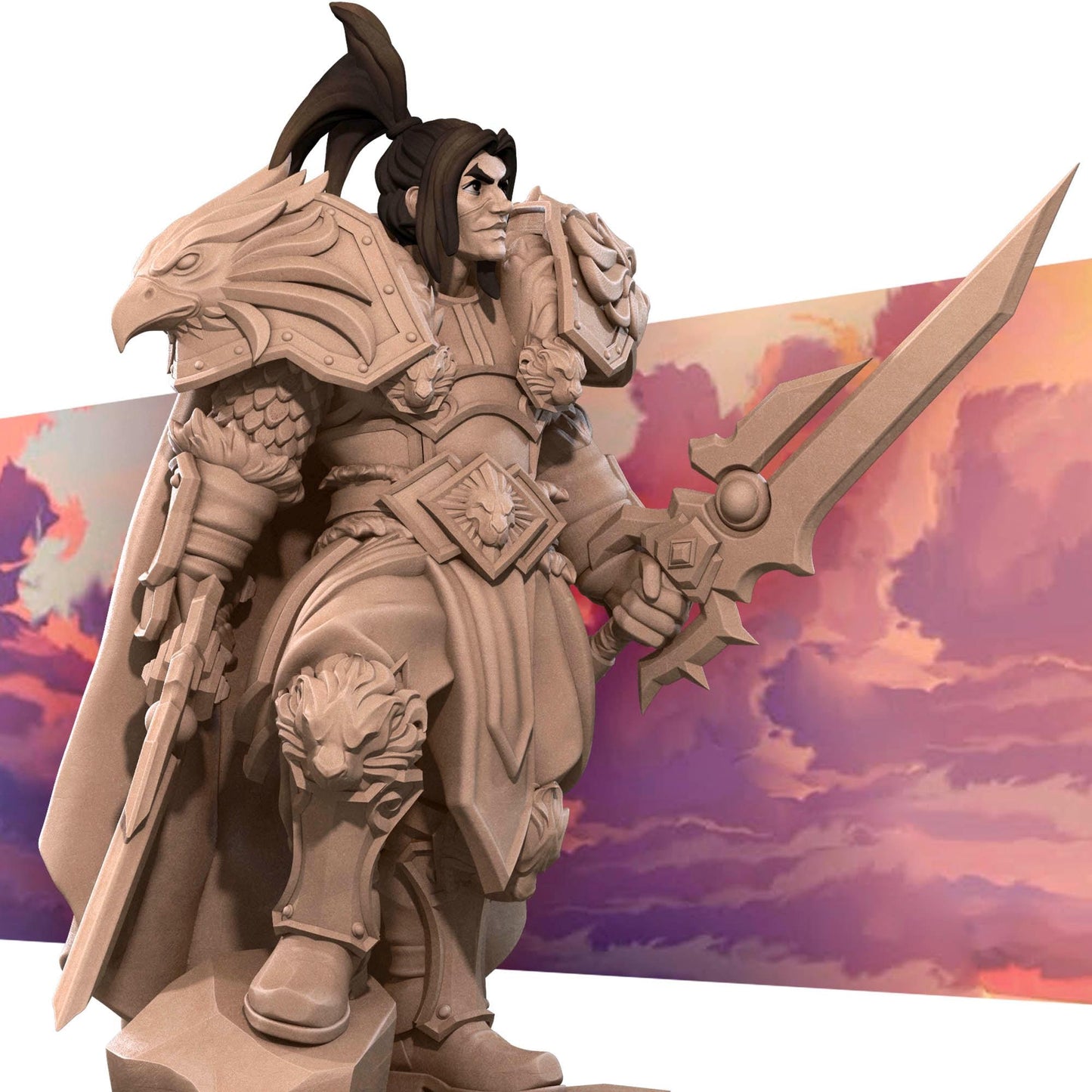 Alliance High King Miniature (2 Variations) - 28mm / 32mm / 36mm - Bite the Bullet - Resin Printed Figure for D&D, TTRPGs, and Board Games