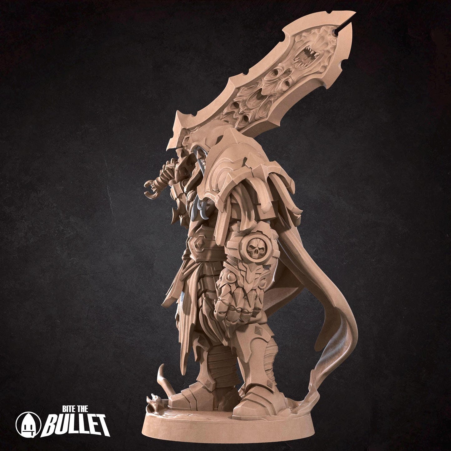 Red Demon Rider Miniature - 28mm / 32mm / 36mm - Bite the Bullet - Resin Printed Figure for D&D, TTRPGs, and Board Games