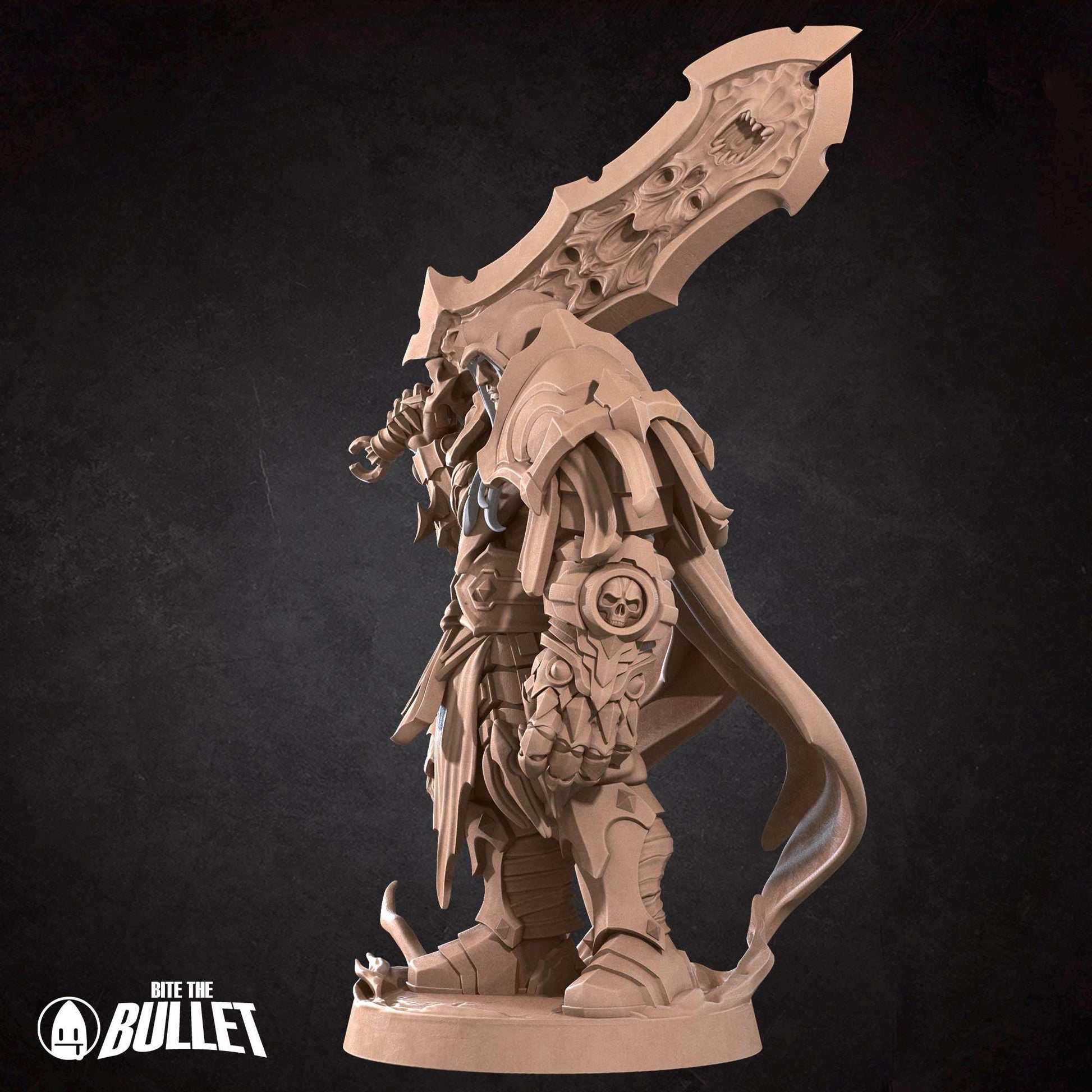 Red Demon Rider Miniature - 28mm / 32mm / 36mm - Bite the Bullet - Resin Printed Figure for D&D, TTRPGs, and Board Games