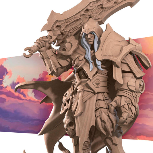 Red Demon Rider Miniature - 28mm / 32mm / 36mm - Bite the Bullet - Resin Printed Figure for D&D, TTRPGs, and Board Games
