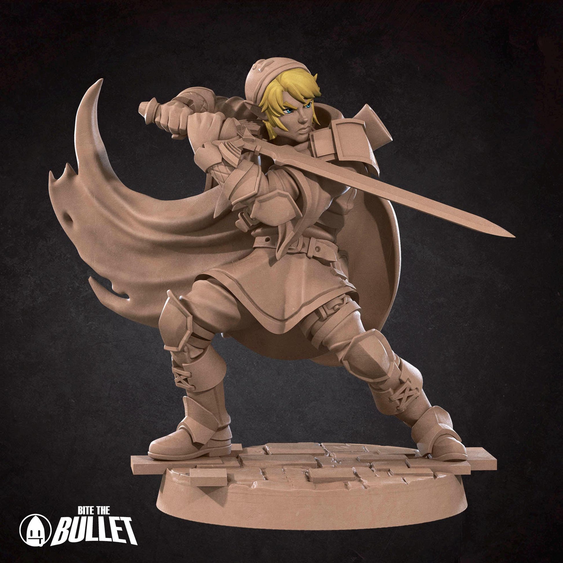 Rinku Miniature - 28mm / 32mm / 36mm - Bite the Bullet - Resin Printed Figure for D&D, TTRPGs, and Board Games