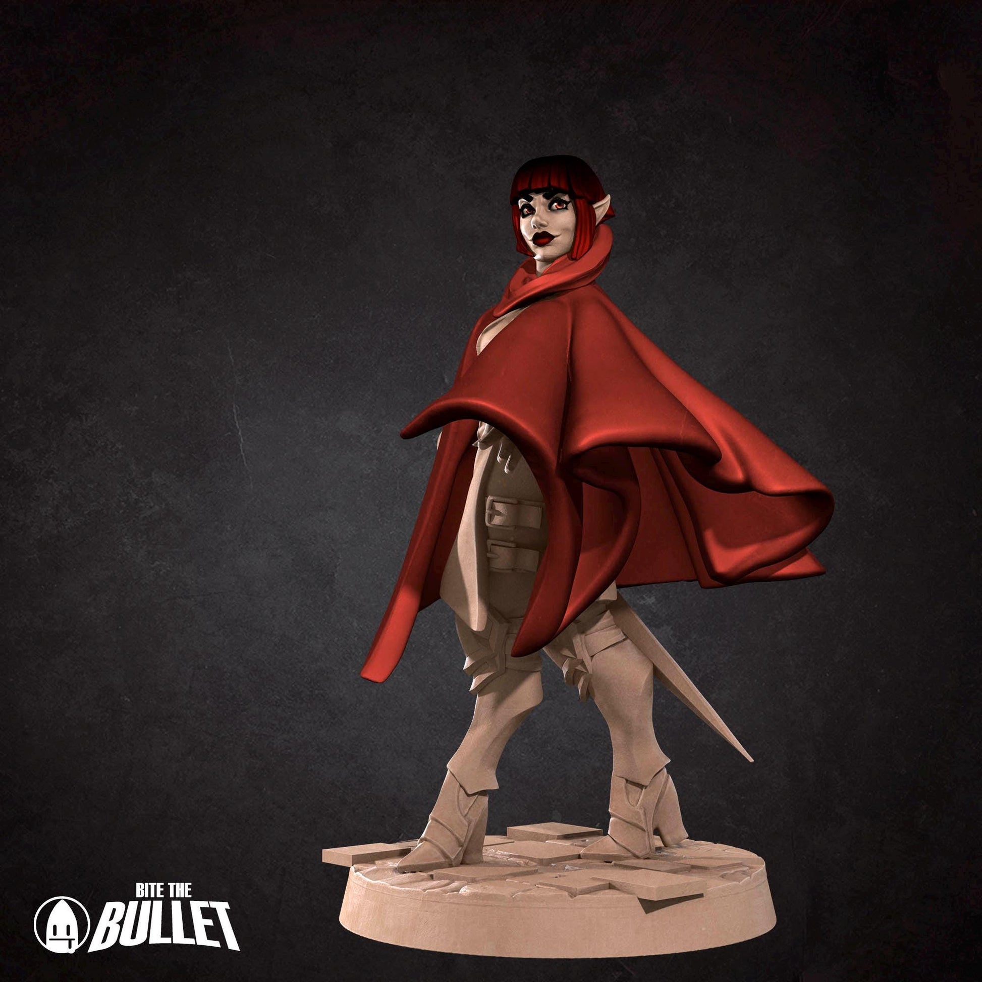 Scarlet Needle Miniature (2 Variations) - 28mm / 32mm / 36mm - Bite the Bullet - Resin Printed Figure for D&D, TTRPGs, and Board Games