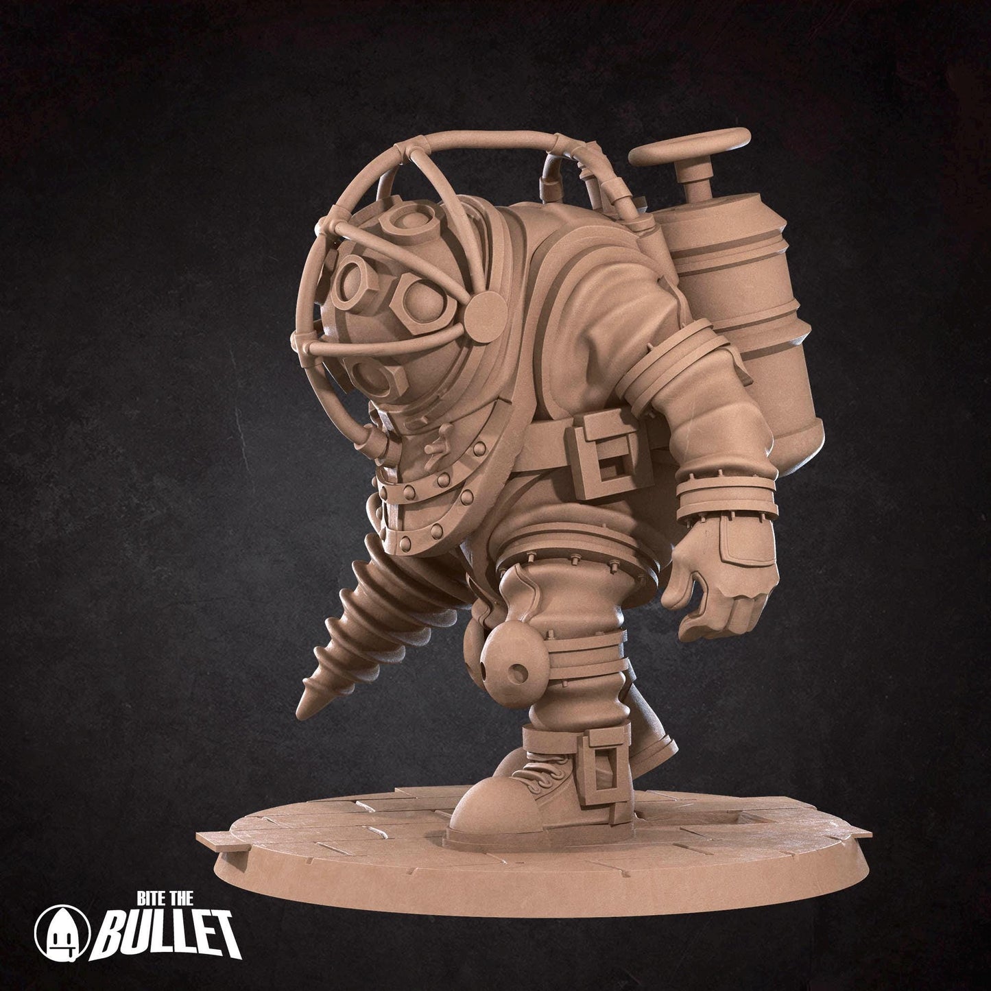 Mr. B & Tiny Angel Miniature (2 Variations) - 28mm / 32mm / 36mm - Bite the Bullet - Resin Printed Figure for TTRPGs and Board Games
