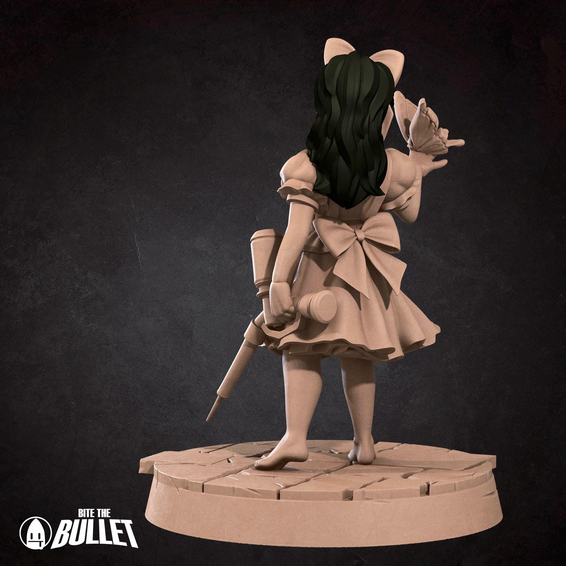 Mr. B & Tiny Angel Miniature (2 Variations) - 28mm / 32mm / 36mm - Bite the Bullet - Resin Printed Figure for TTRPGs and Board Games