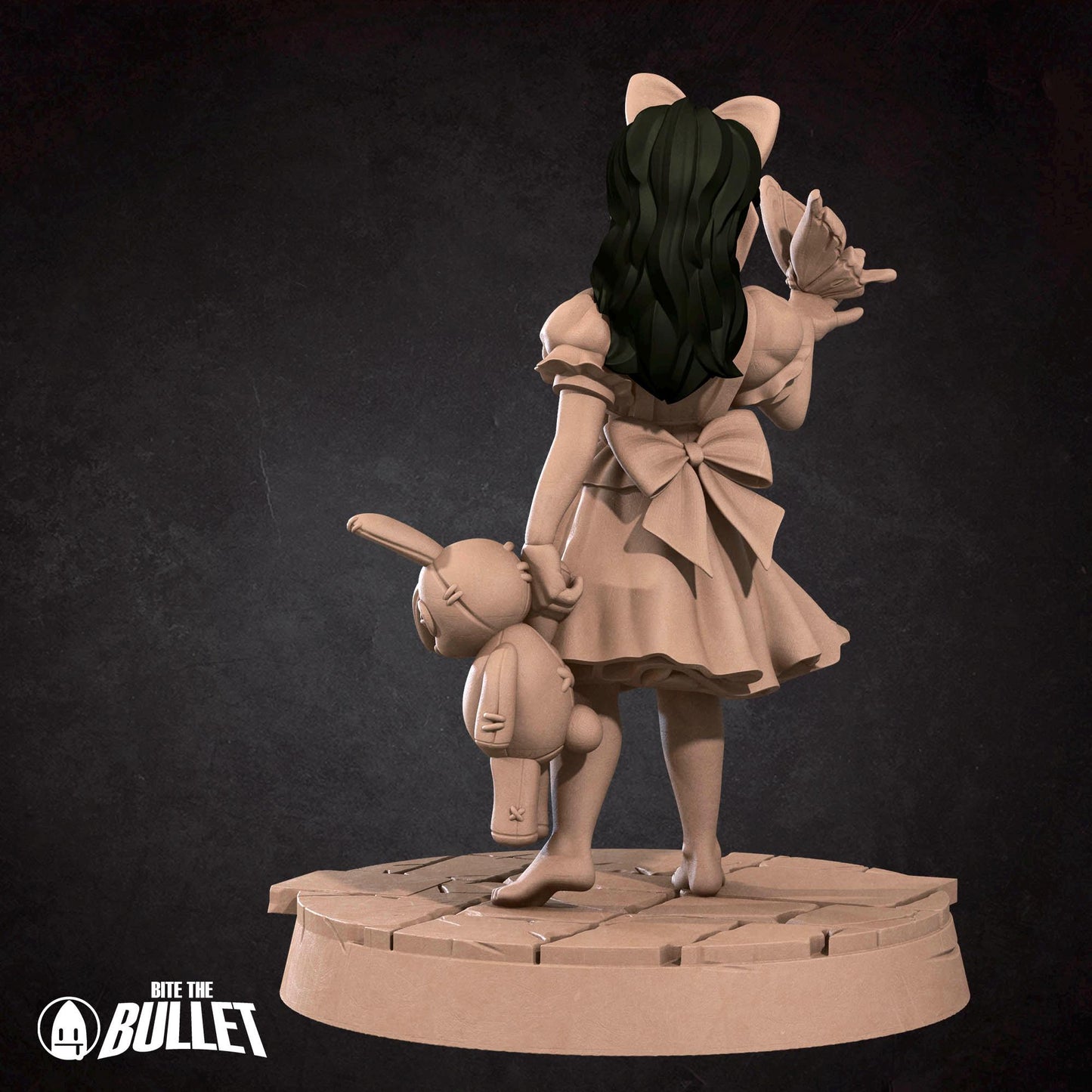 Mr. B & Tiny Angel Miniature (2 Variations) - 28mm / 32mm / 36mm - Bite the Bullet - Resin Printed Figure for TTRPGs and Board Games