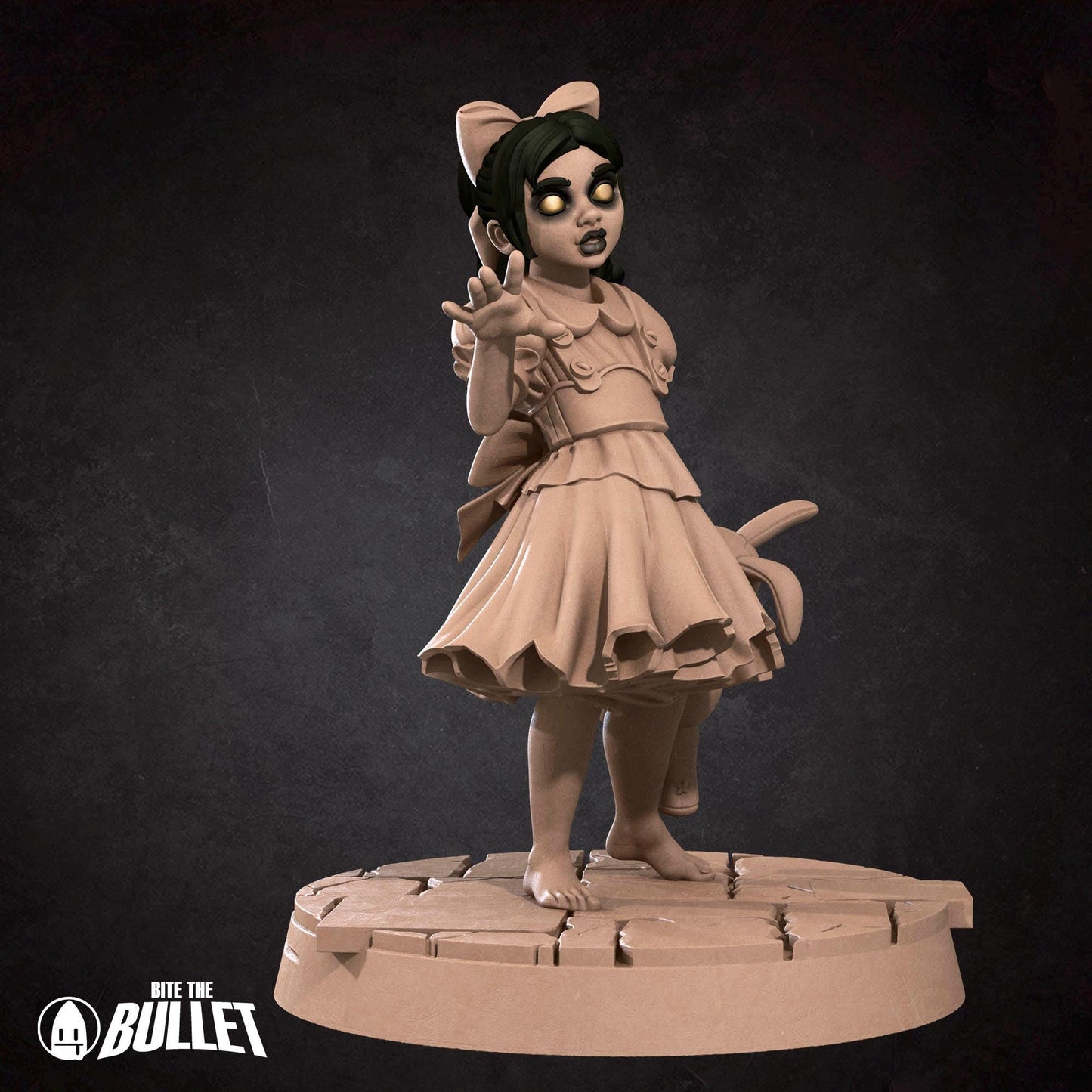Mr. B & Tiny Angel Miniature (2 Variations) - 28mm / 32mm / 36mm - Bite the Bullet - Resin Printed Figure for TTRPGs and Board Games