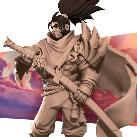 Unforgiven Samurai Miniature - 28mm / 32mm / 36mm - Bite the Bullet - Resin Printed Figure for D&D, TTRPGs, and Board Games