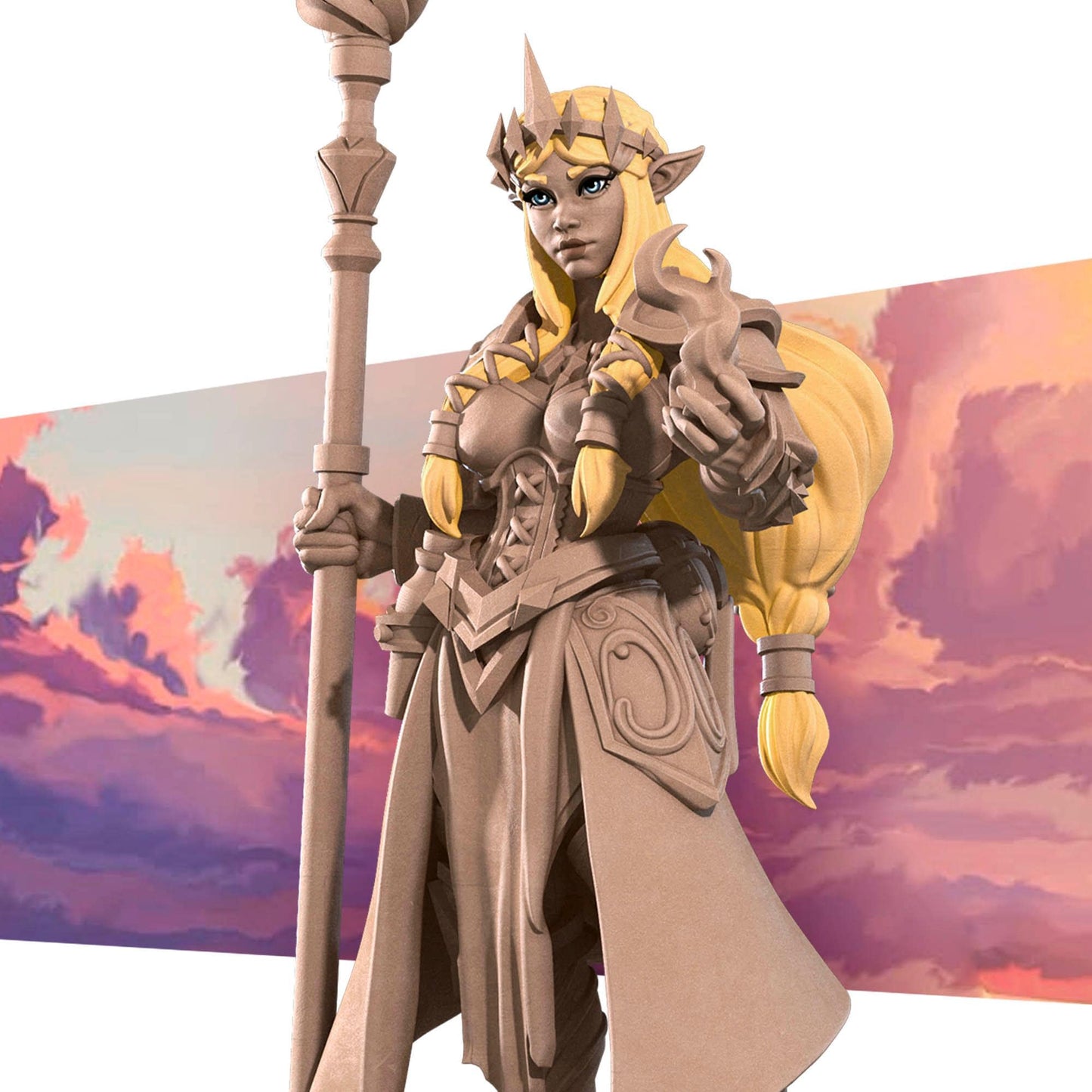 Zeruda Miniature - 28mm / 32mm / 36mm - Bite the Bullet - Resin Printed Figure for D&D, TTRPGs, and Board Games
