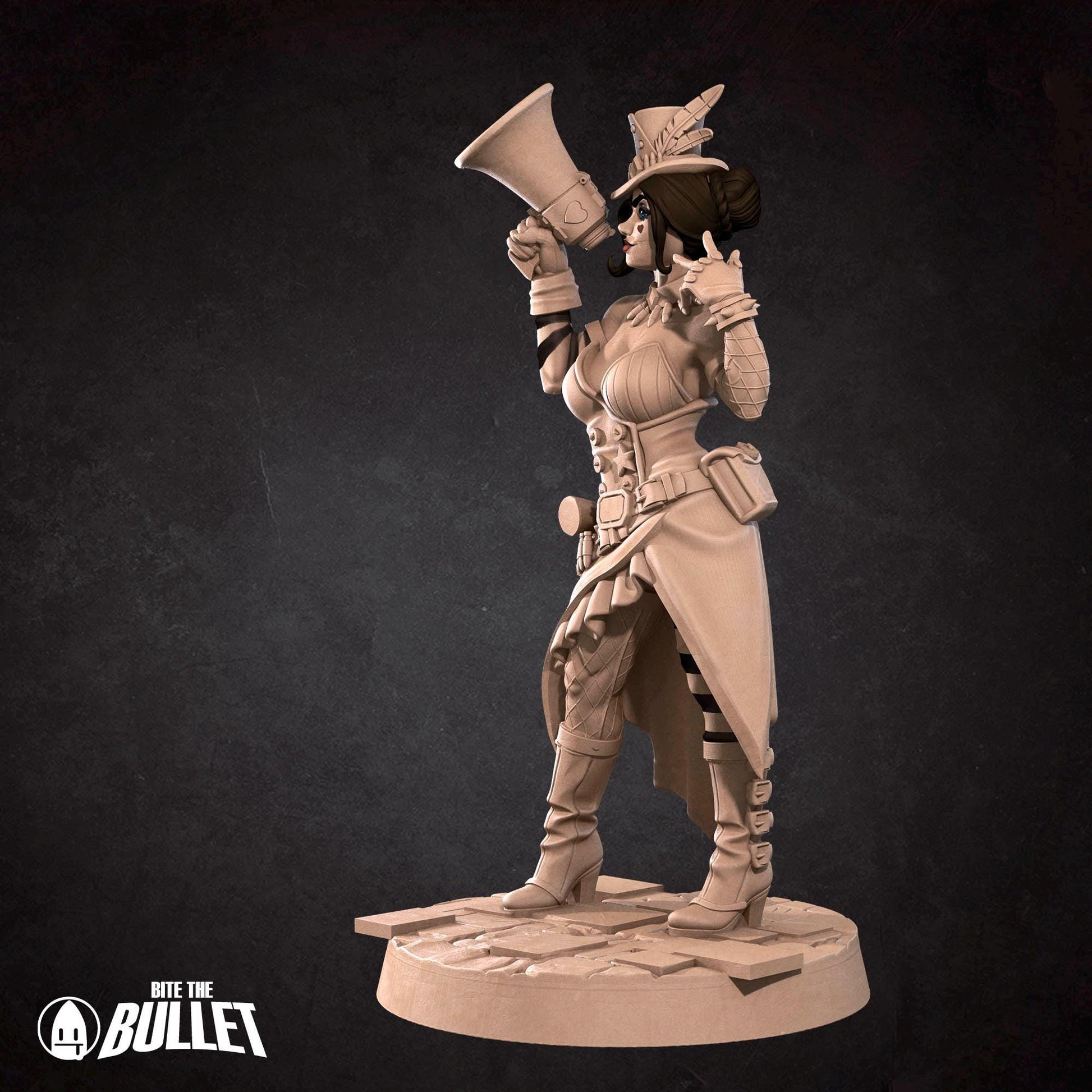 Roxy Miniature (Standard & NSFW Variations) - 28mm / 32mm / 36mm - Bite the Bullet - Resin Printed Figure for TTRPGs and Board Games