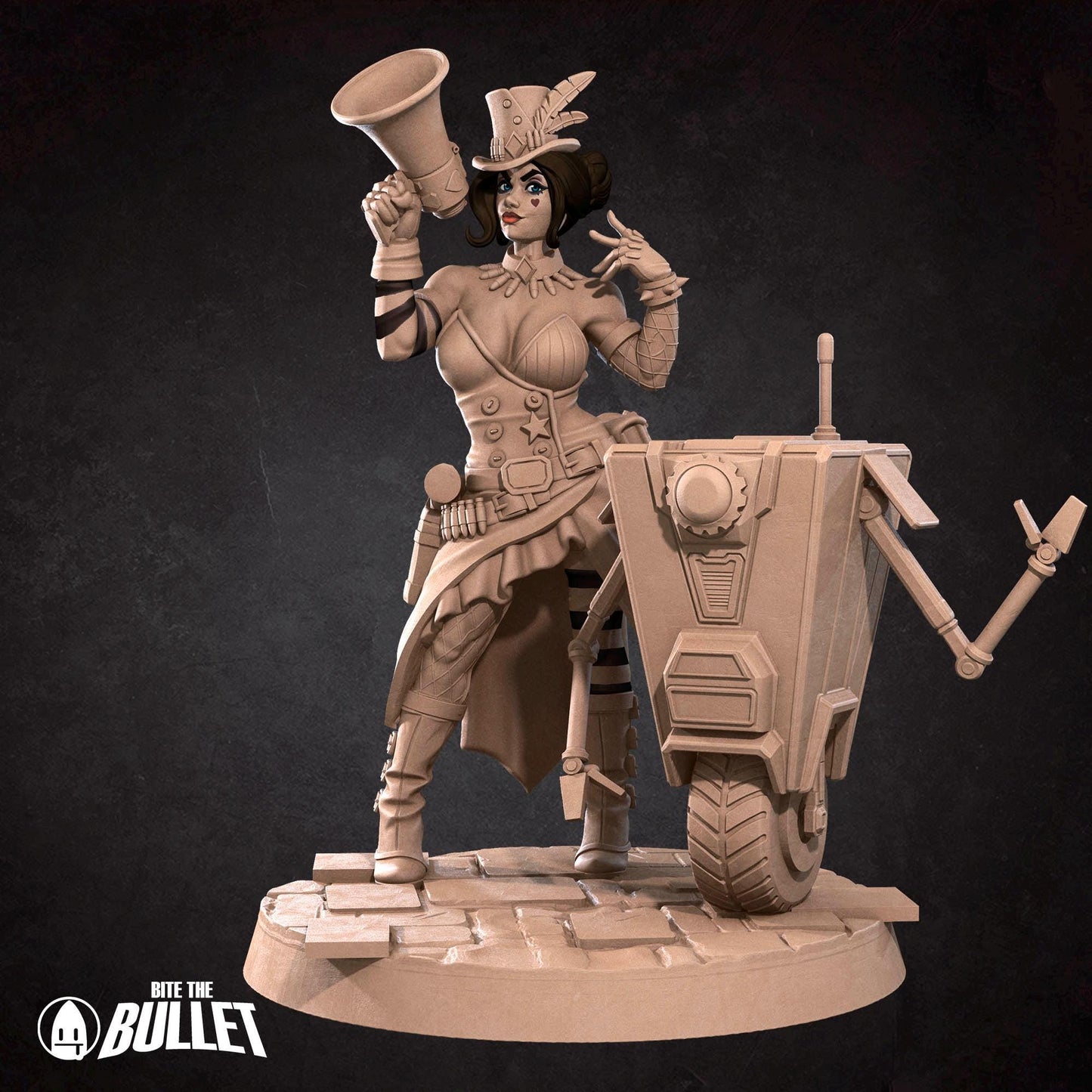 Roxy Miniature (Standard & NSFW Variations) - 28mm / 32mm / 36mm - Bite the Bullet - Resin Printed Figure for TTRPGs and Board Games