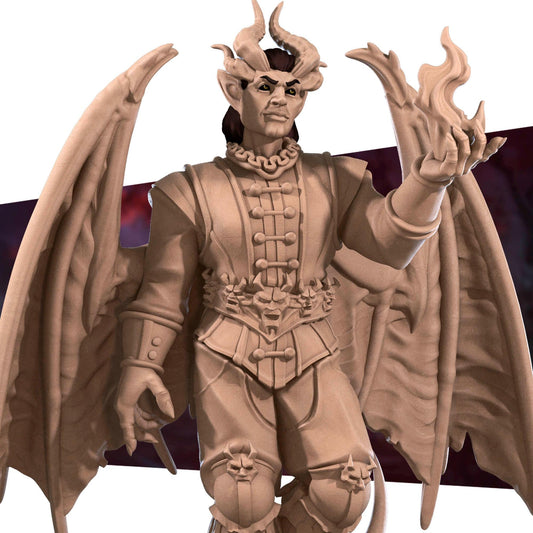 Cambion Devil Miniature (2 Variations) - 28mm / 32mm / 36mm - Bite the Bullet - Resin Printed Figure for D&D, TTRPGs, and Board Games