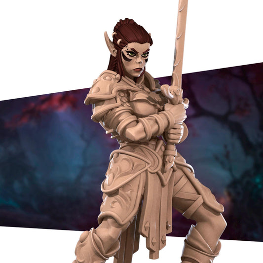 Githyanki Fighter Miniature - 28mm / 32mm / 36mm - Bite the Bullet - Resin Printed Figure for D&D, TTRPGs, and Board Games