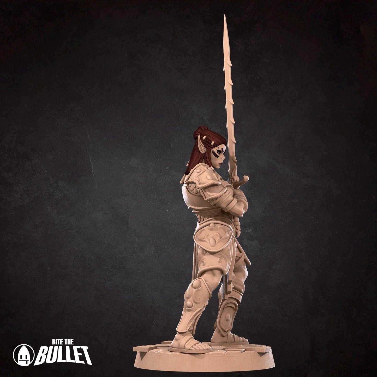 Githyanki Fighter Miniature - 28mm / 32mm / 36mm - Bite the Bullet - Resin Printed Figure for D&D, TTRPGs, and Board Games