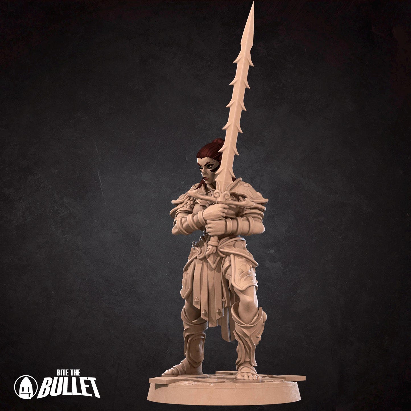 Githyanki Fighter Miniature - 28mm / 32mm / 36mm - Bite the Bullet - Resin Printed Figure for D&D, TTRPGs, and Board Games