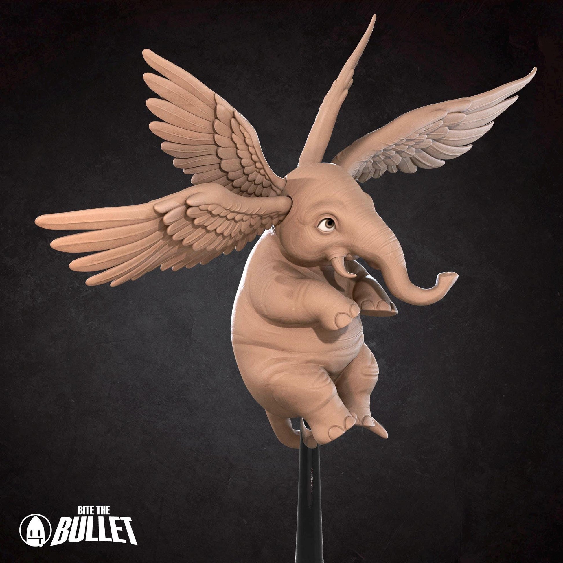 Hollyphant Miniature (2 Variations) - 28mm / 32mm / 36mm - Bite the Bullet - Resin Printed Figure for D&D, TTRPGs, and Board Games
