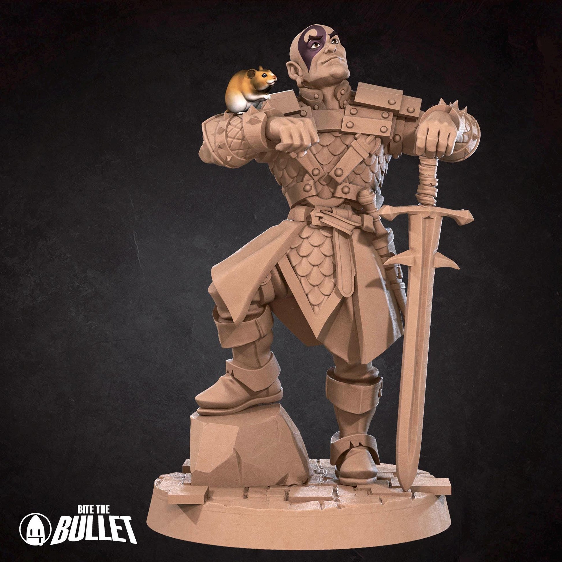 Human Ranger Miniature - 28mm / 32mm / 36mm - Bite the Bullet - Resin Printed Figure for D&D, TTRPGs, and Board Games