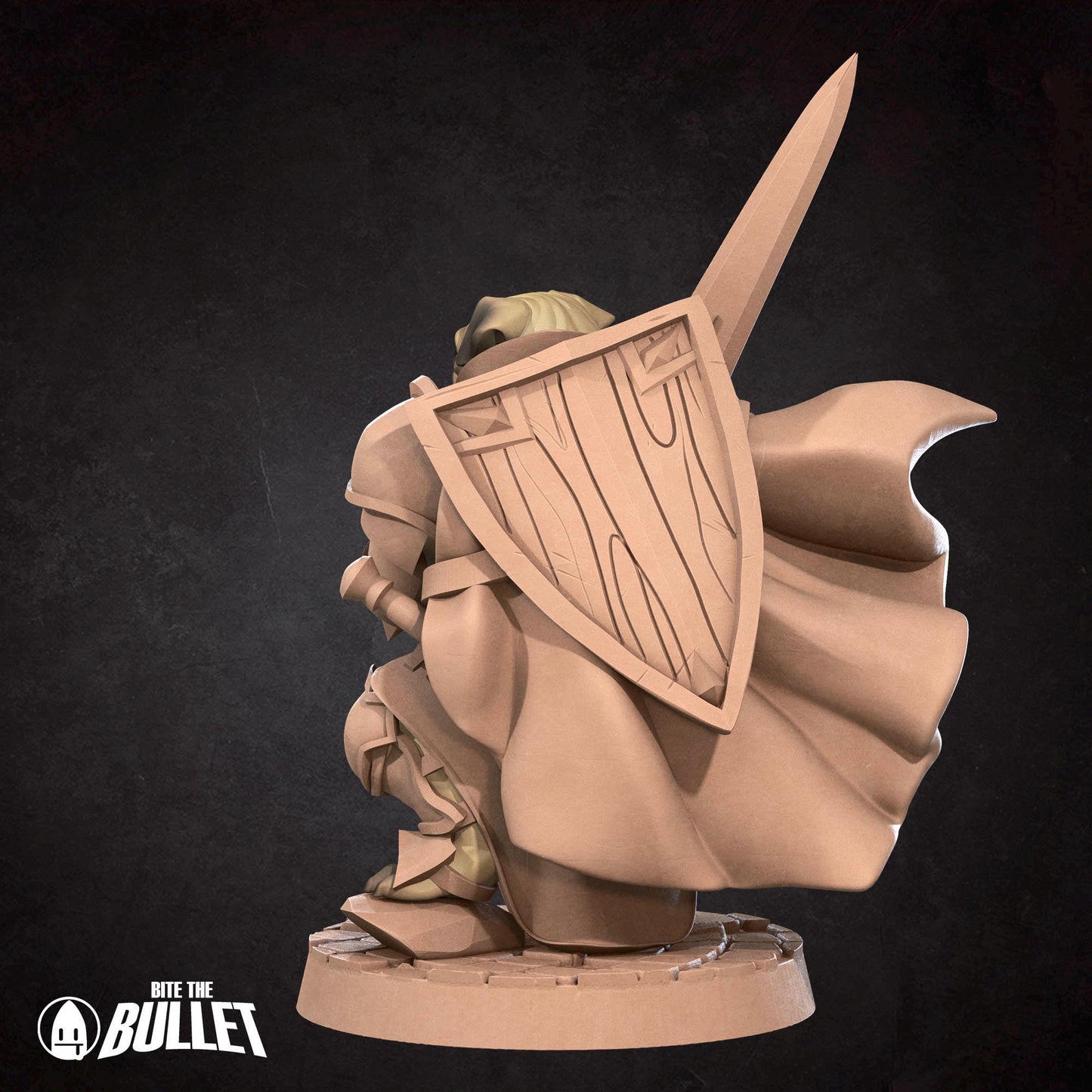 Dogfolk Warrior Miniature - 28mm / 32mm / 36mm - Bite the Bullet - Resin Printed Figure for D&D, TTRPGs, and Board Games