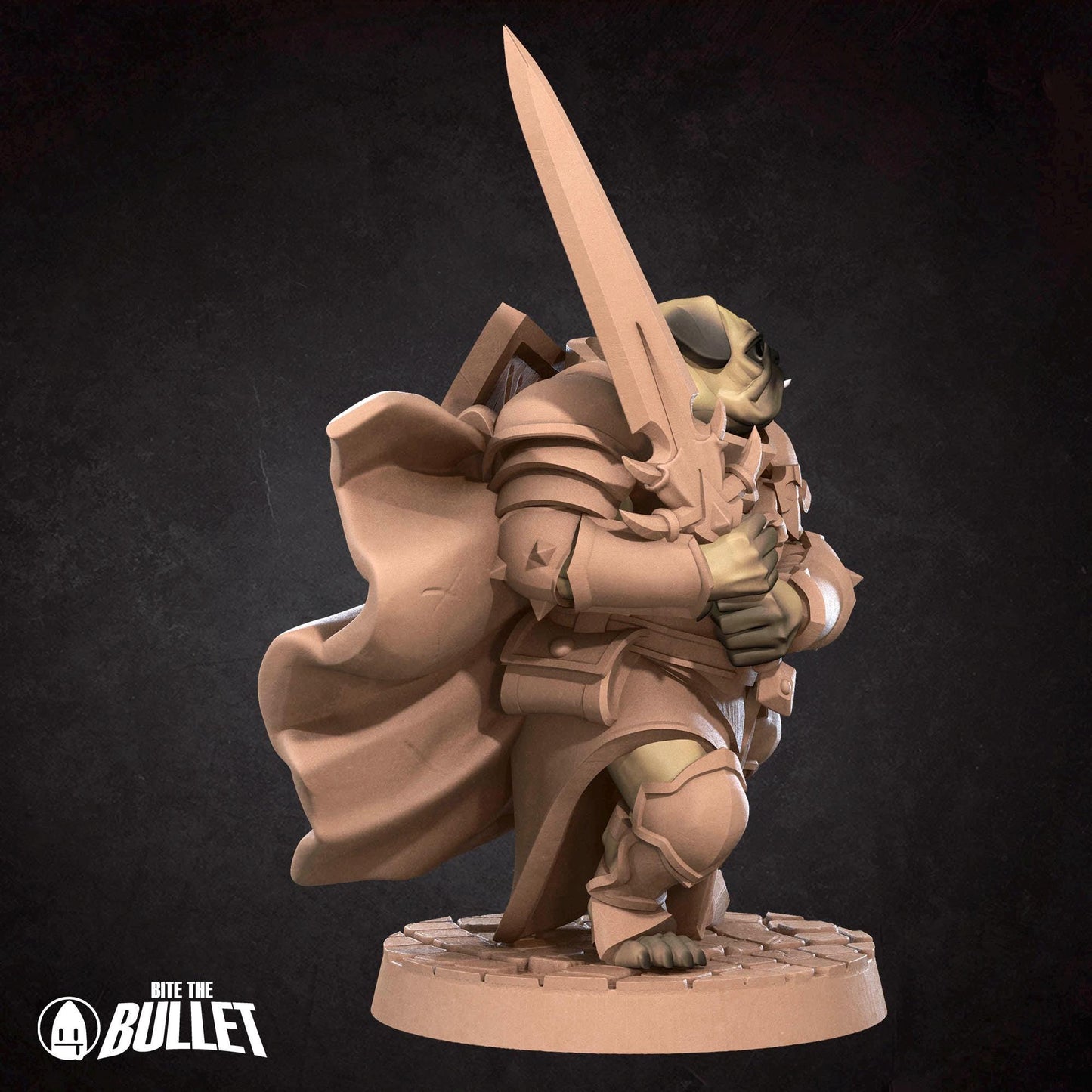 Dogfolk Warrior Miniature - 28mm / 32mm / 36mm - Bite the Bullet - Resin Printed Figure for D&D, TTRPGs, and Board Games