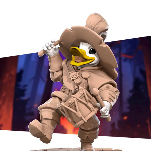 Duckfolk Bard Miniature - 28mm / 32mm / 36mm - Bite the Bullet - Resin Printed Figure for D&D, TTRPGs, and Board Games