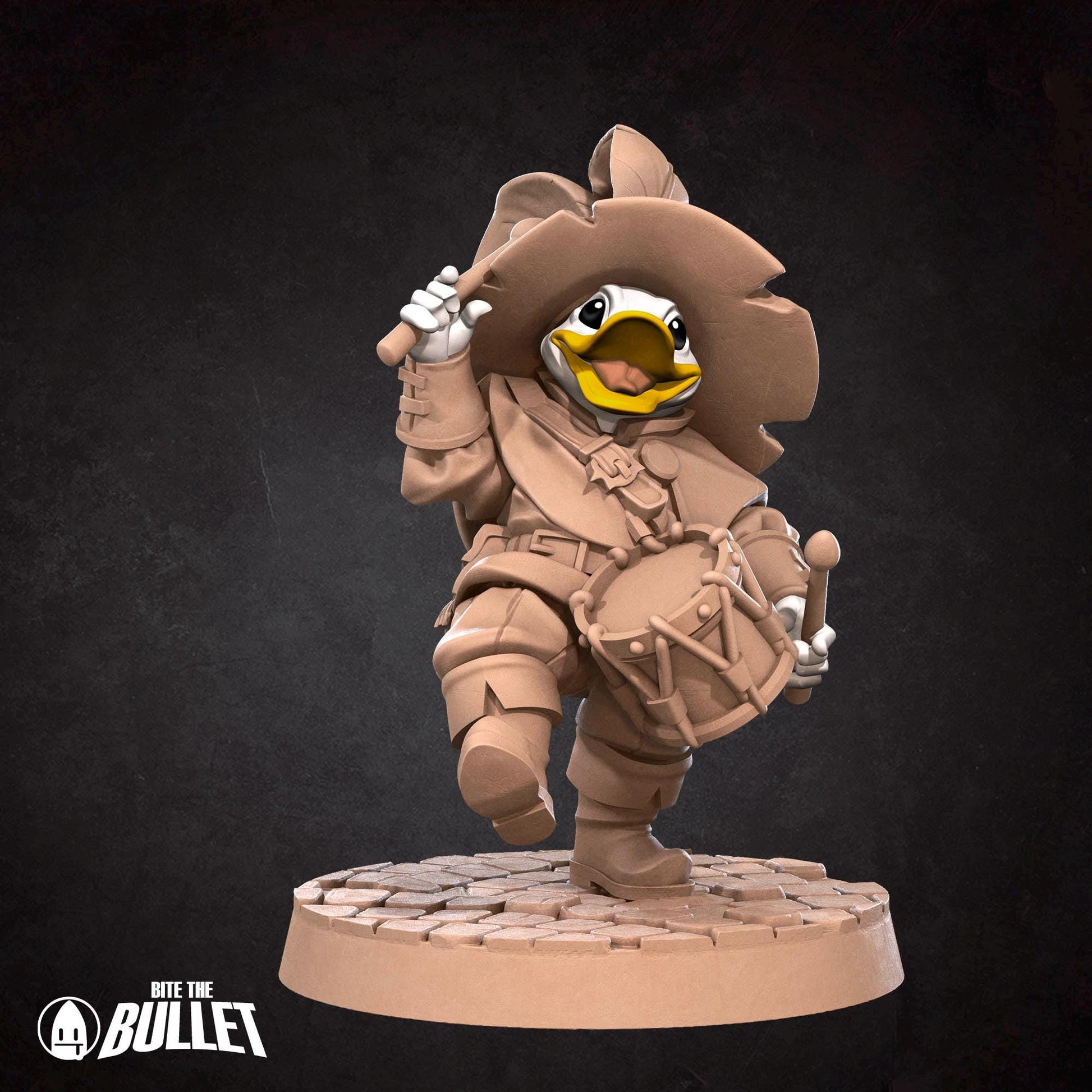 Duckfolk Bard Miniature - 28mm / 32mm / 36mm - Bite the Bullet - Resin Printed Figure for D&D, TTRPGs, and Board Games