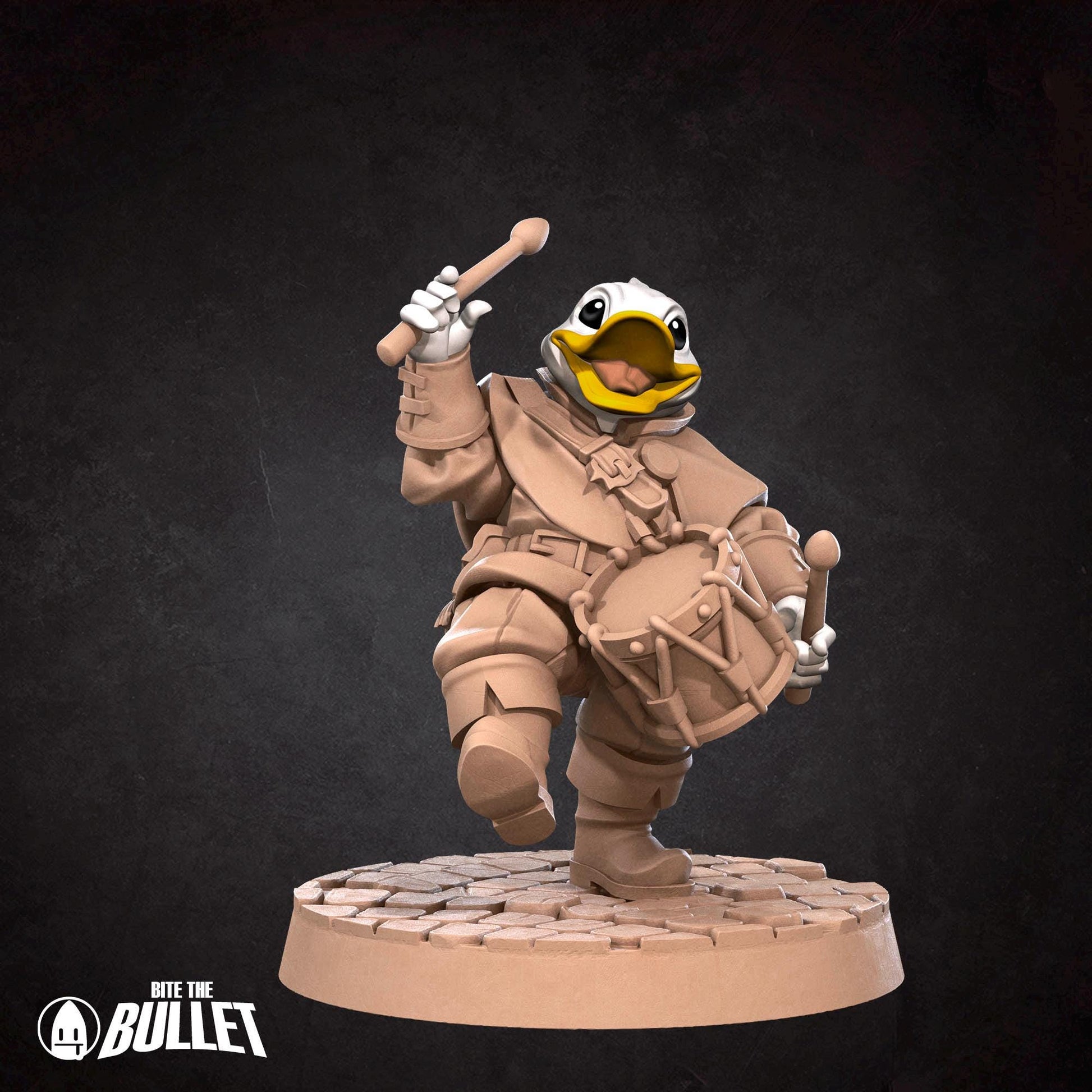 Duckfolk Bard Miniature - 28mm / 32mm / 36mm - Bite the Bullet - Resin Printed Figure for D&D, TTRPGs, and Board Games