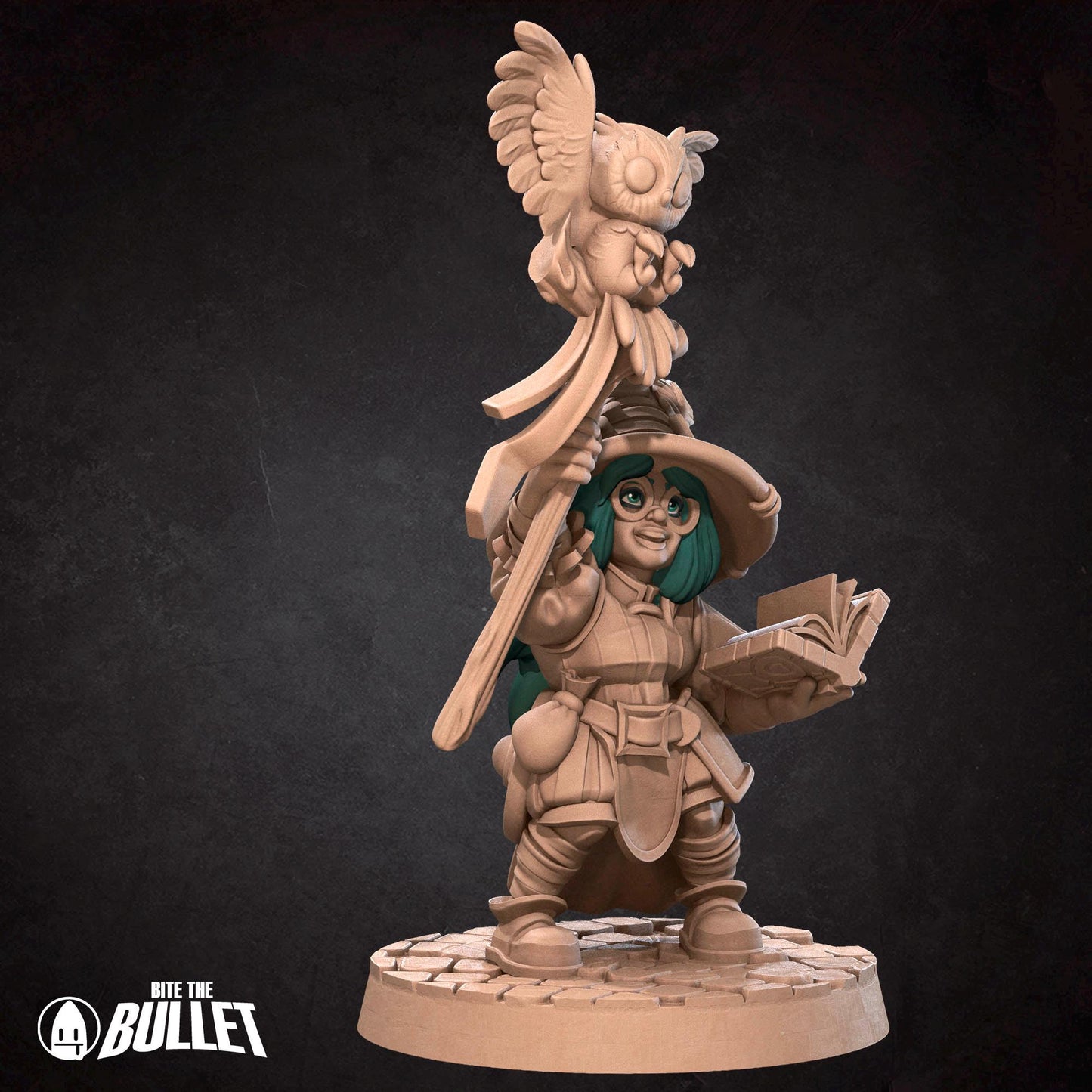 Gnome Wizard Miniature - 28mm / 32mm / 36mm - Bite the Bullet - Resin Printed Figure for D&D, TTRPGs, and Board Games