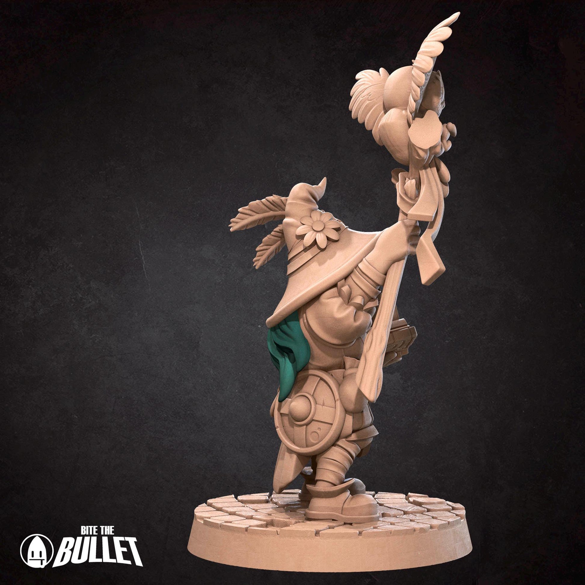 Gnome Wizard Miniature - 28mm / 32mm / 36mm - Bite the Bullet - Resin Printed Figure for D&D, TTRPGs, and Board Games